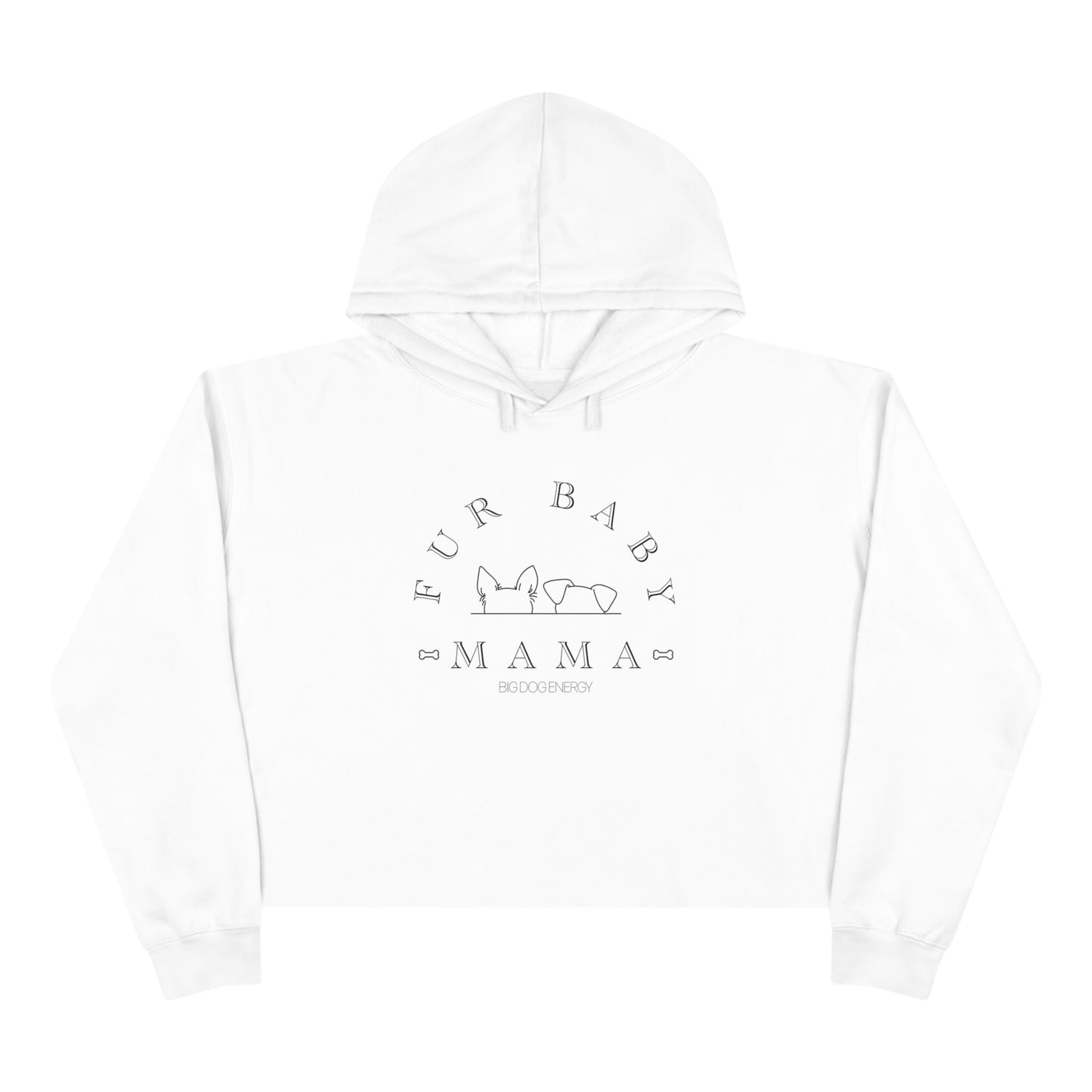 Fur Baby Mama | Crop Hoodie