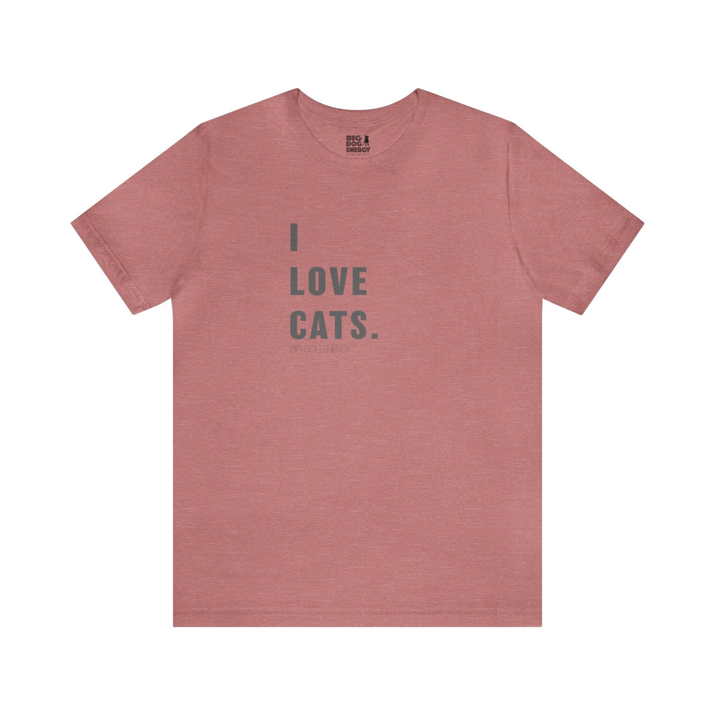 I Love Cats (leftie) | Unisex Jersey Short Sleeve Tee