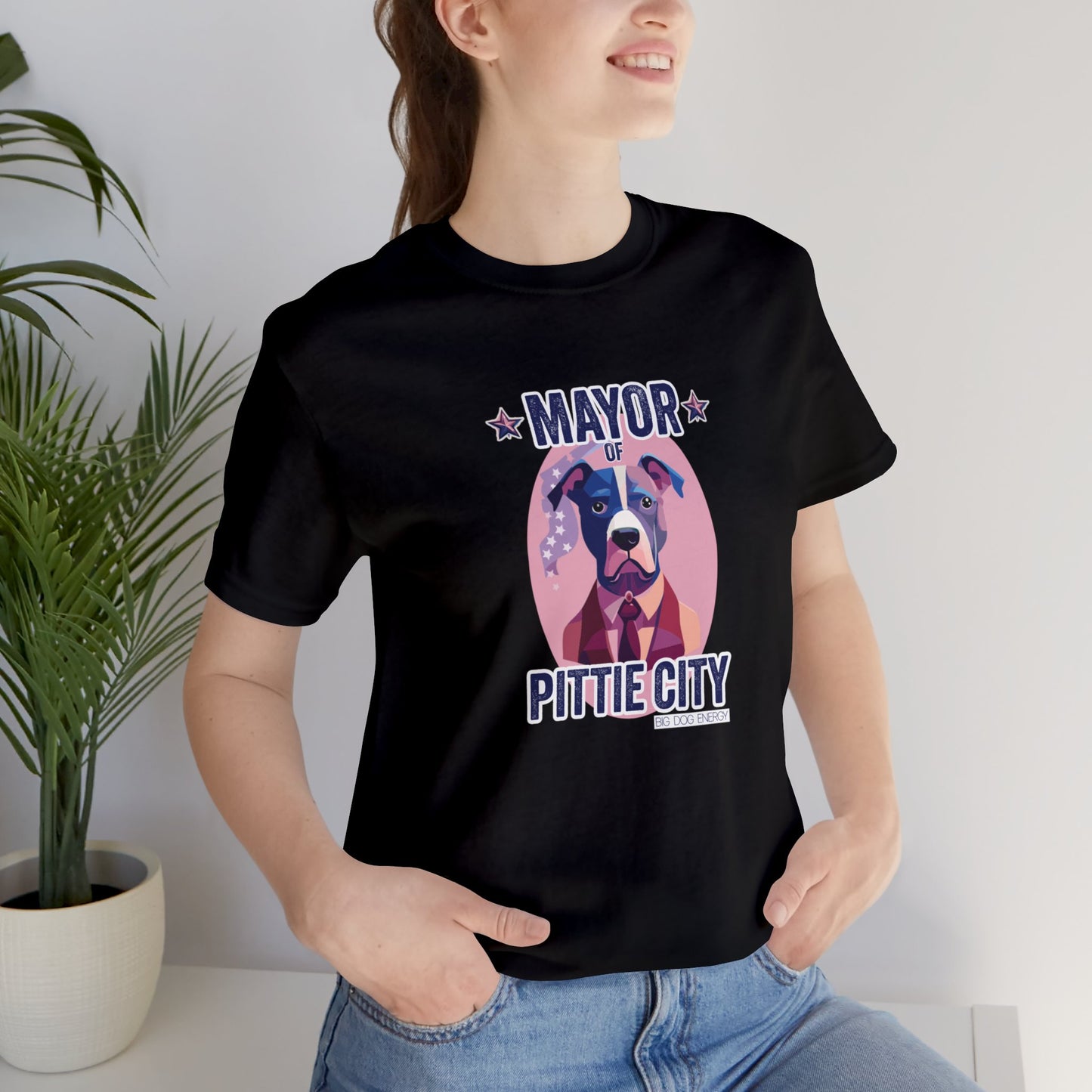 Mayor of Pittie City | Unisex Jersey Short Sleeve Tee