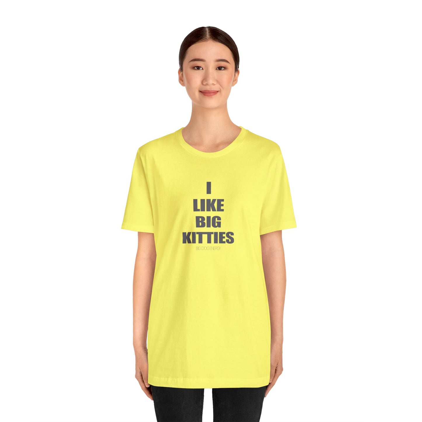 I Like Big Kitties | Unisex Jersey Short Sleeve Tee