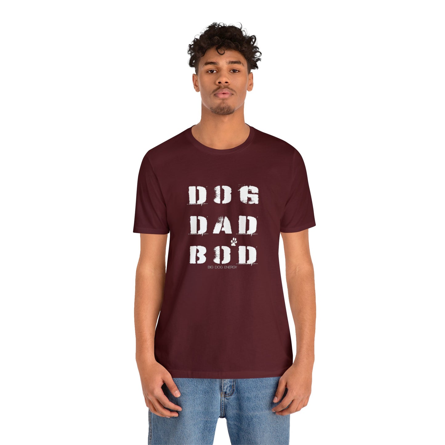 Dog Dad Bod + Paw | Unisex Jersey Short Sleeve Tee