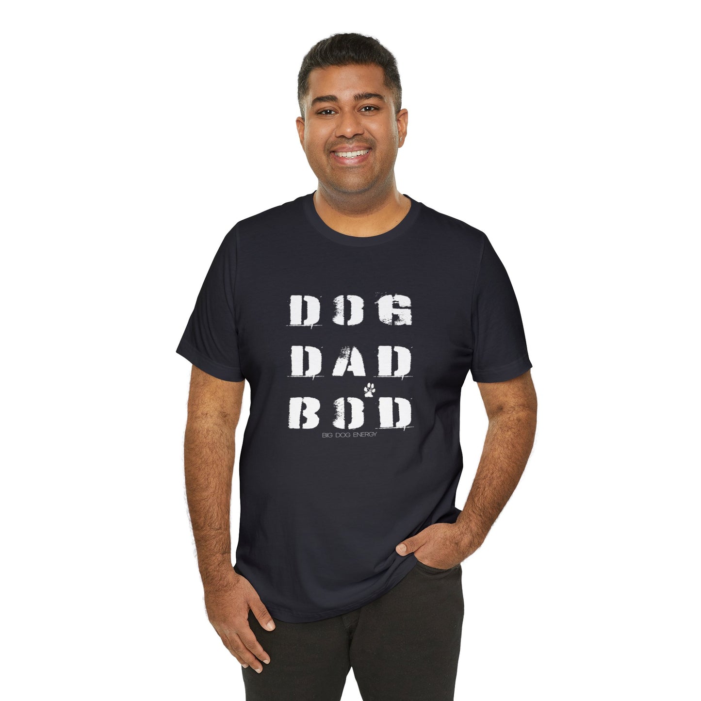 Dog Dad Bod + Paw | Unisex Jersey Short Sleeve Tee