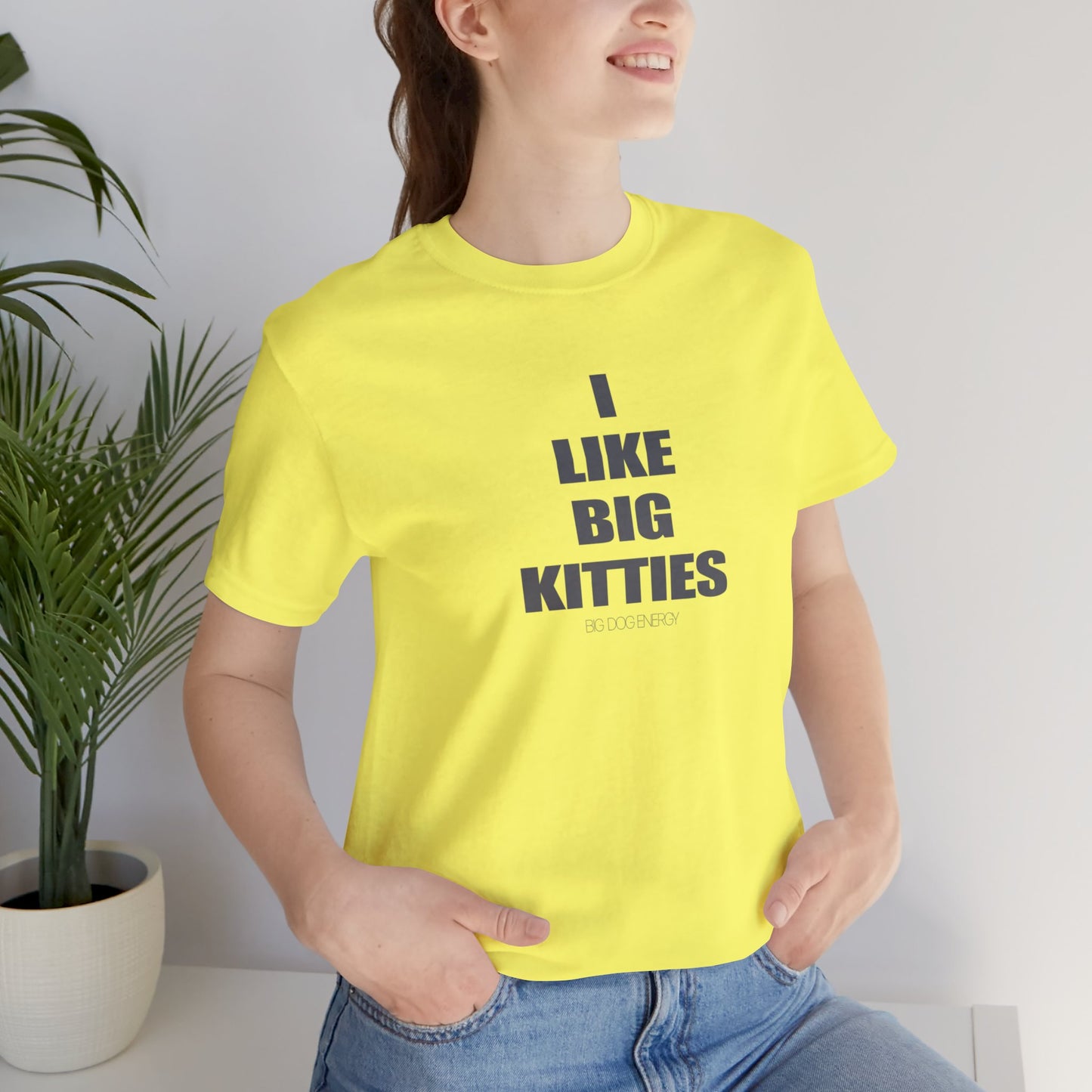 I Like Big Kitties | Unisex Jersey Short Sleeve Tee