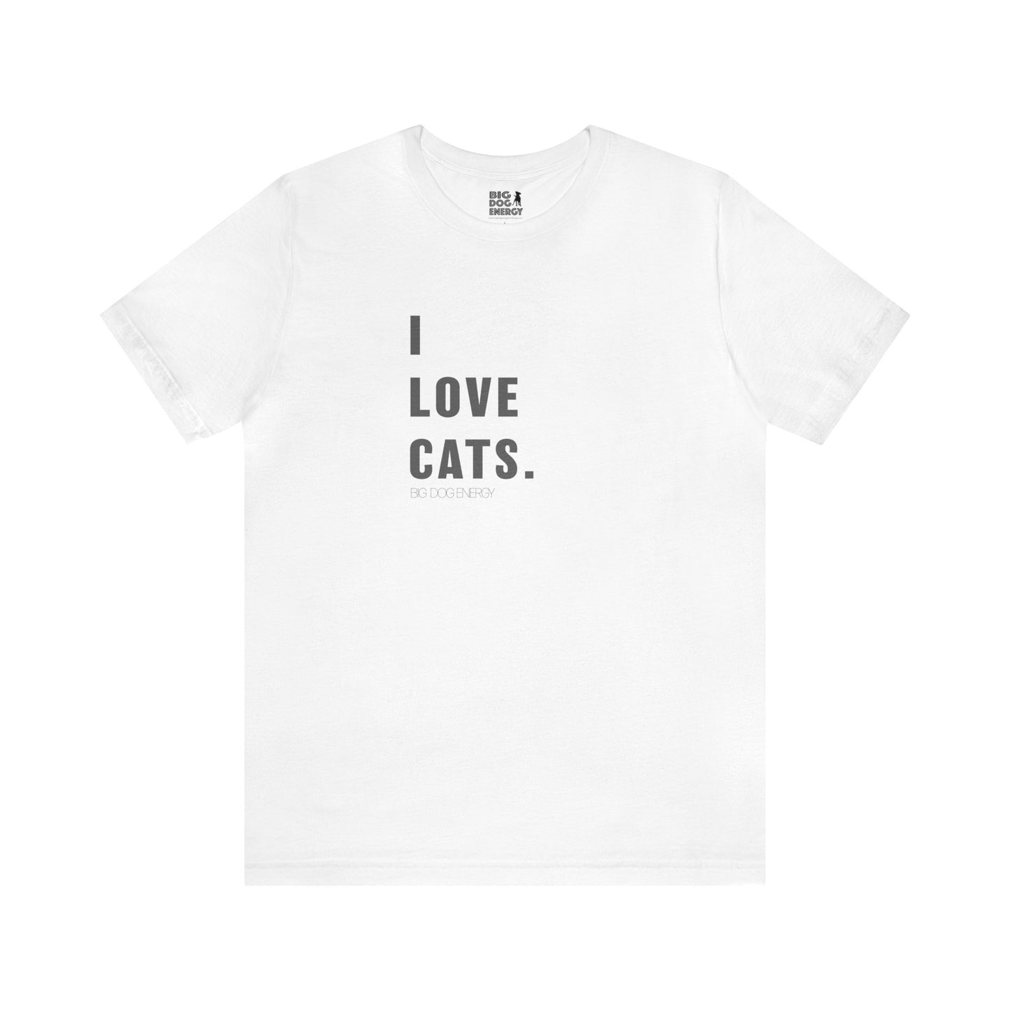 I Love Cats (leftie) | Unisex Jersey Short Sleeve Tee