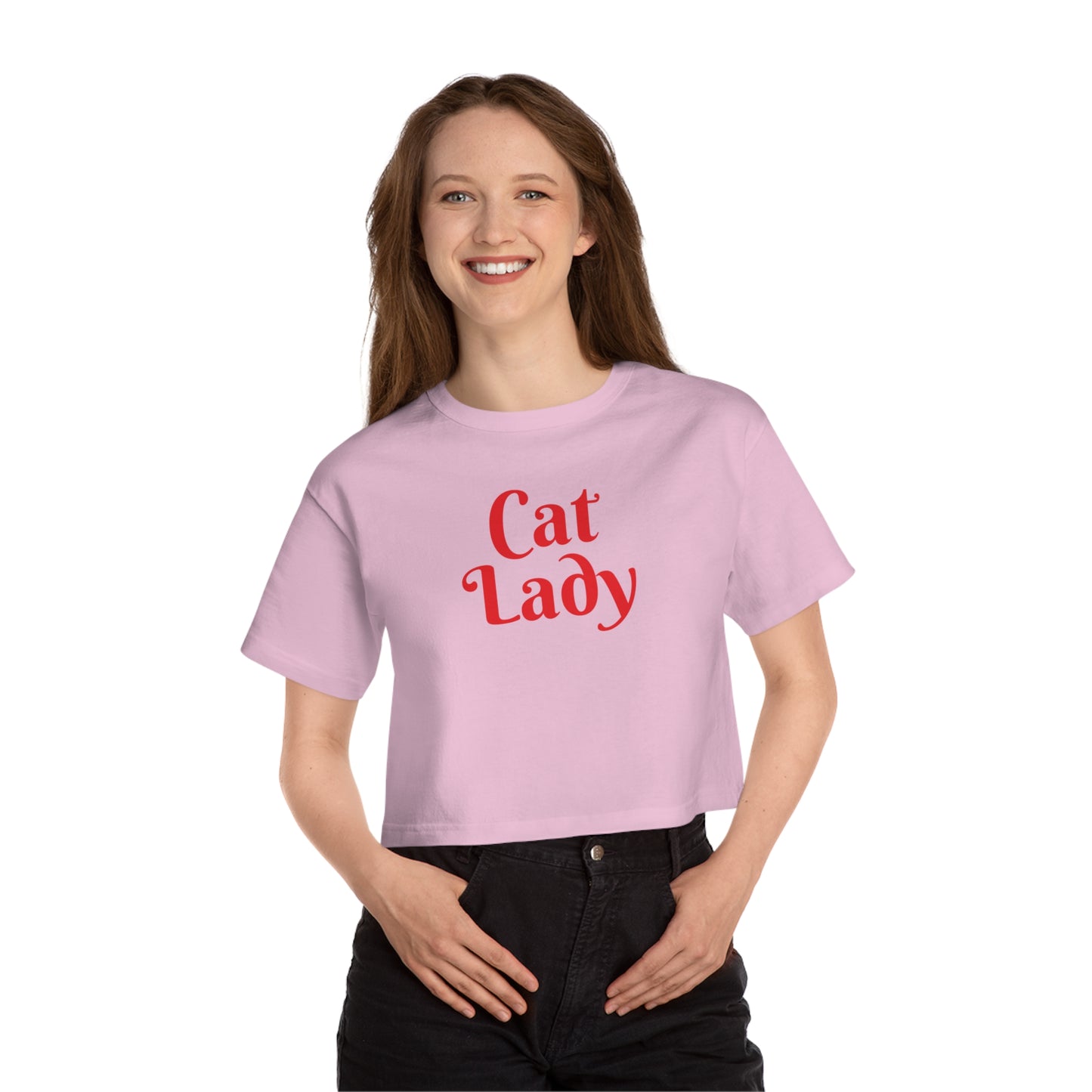 Cropped Cat Lady | Champion Women's Heritage Cropped T-Shirt