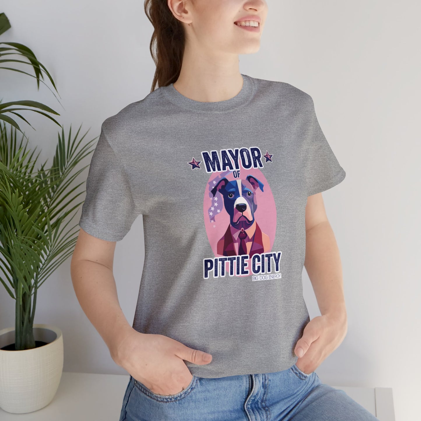 Mayor of Pittie City | Unisex Jersey Short Sleeve Tee