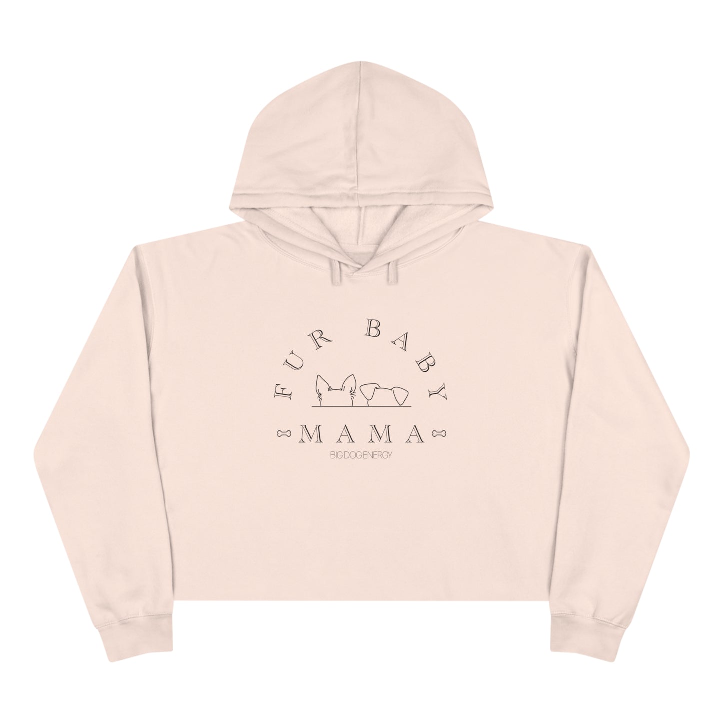 Fur Baby Mama | Crop Hoodie