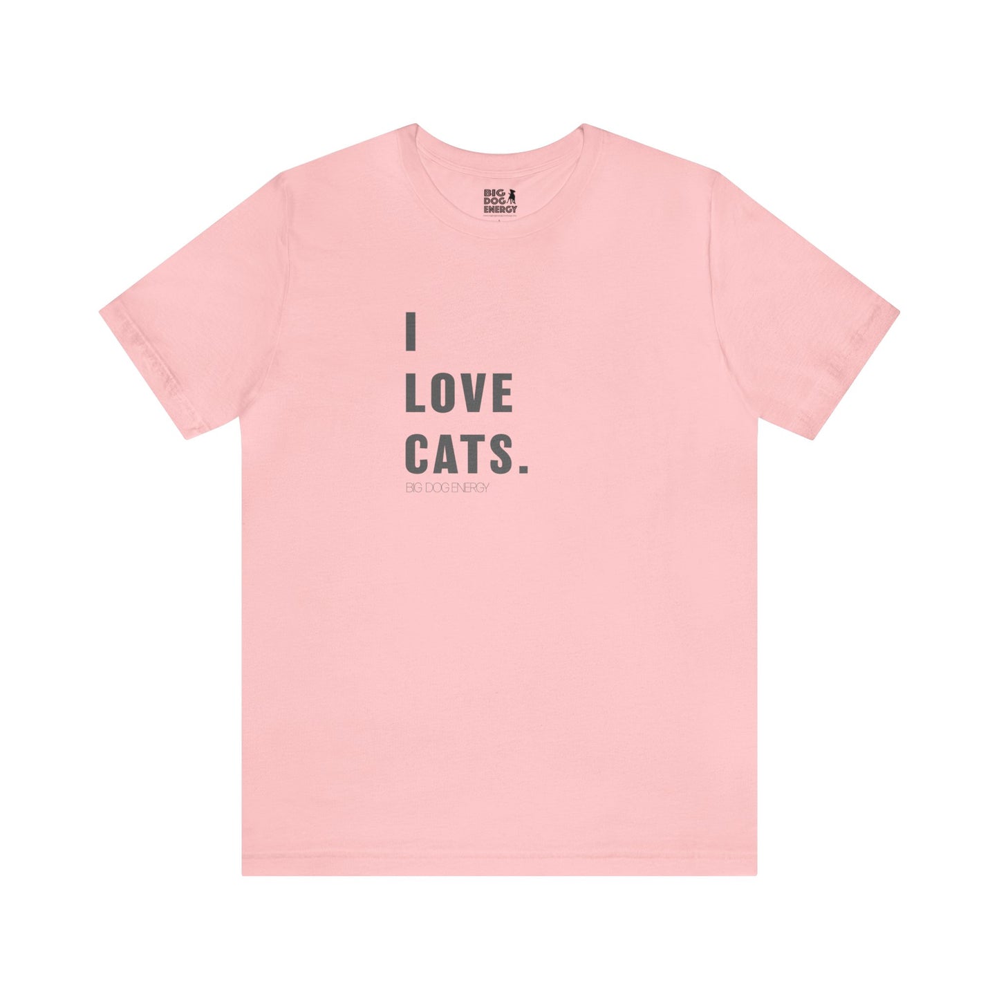I Love Cats (leftie) | Unisex Jersey Short Sleeve Tee