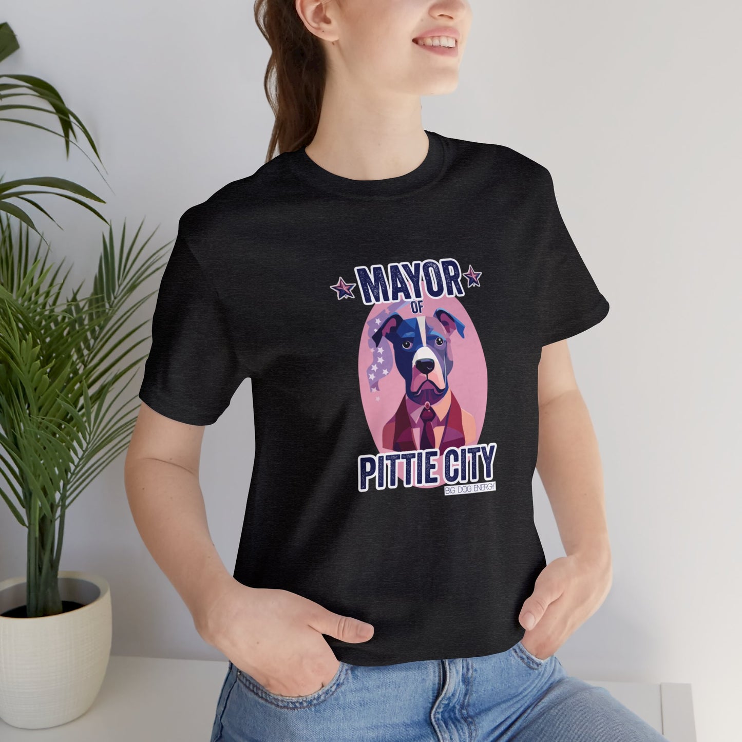 Mayor of Pittie City | Unisex Jersey Short Sleeve Tee