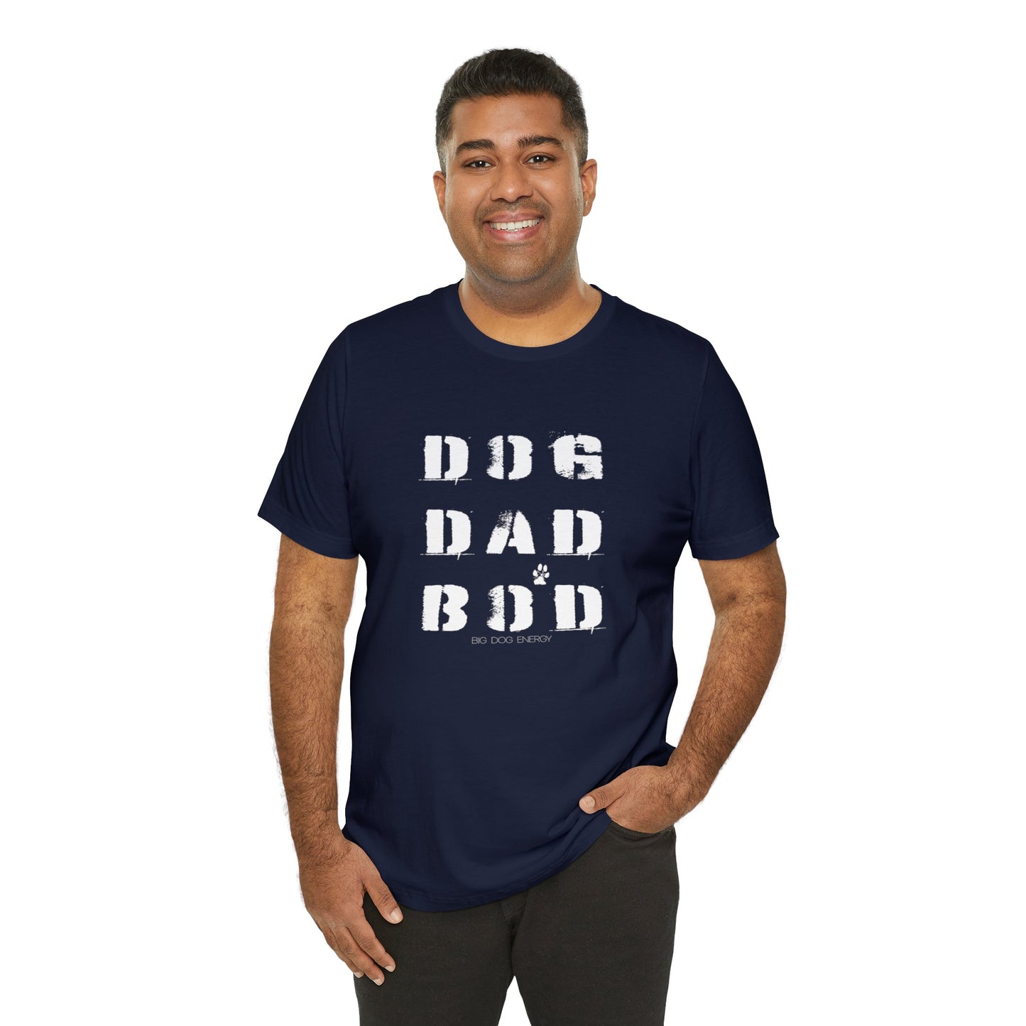 Dog Dad Bod + Paw | Unisex Jersey Short Sleeve Tee
