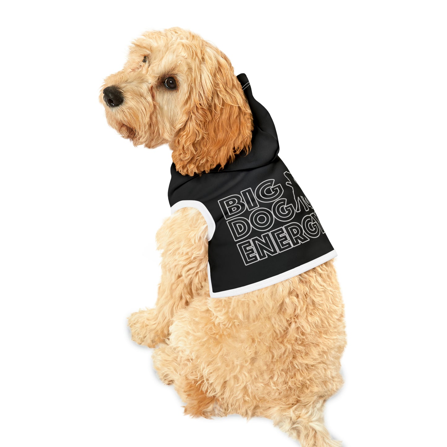 Big Dog Energy Pet Hoodie | Black & White