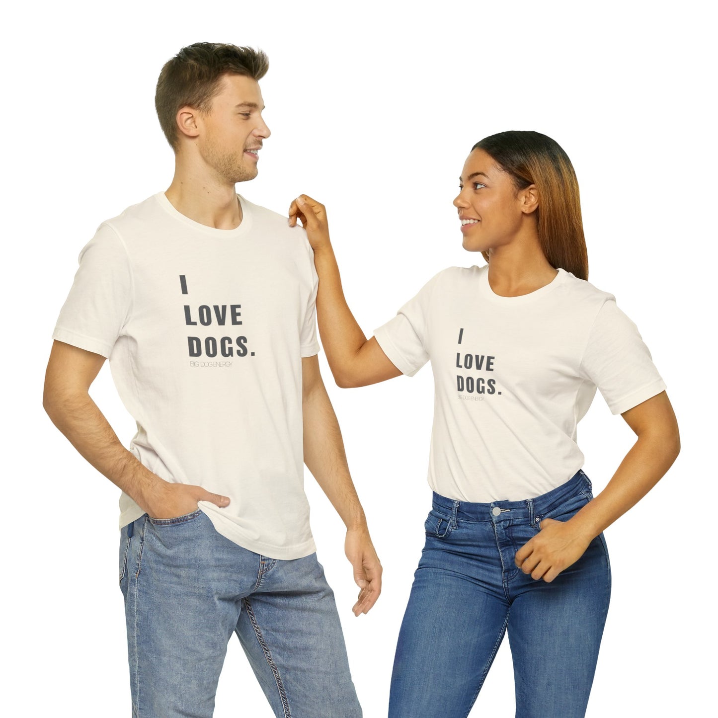 I Love Dogs | Unisex Jersey Short Sleeve Tee