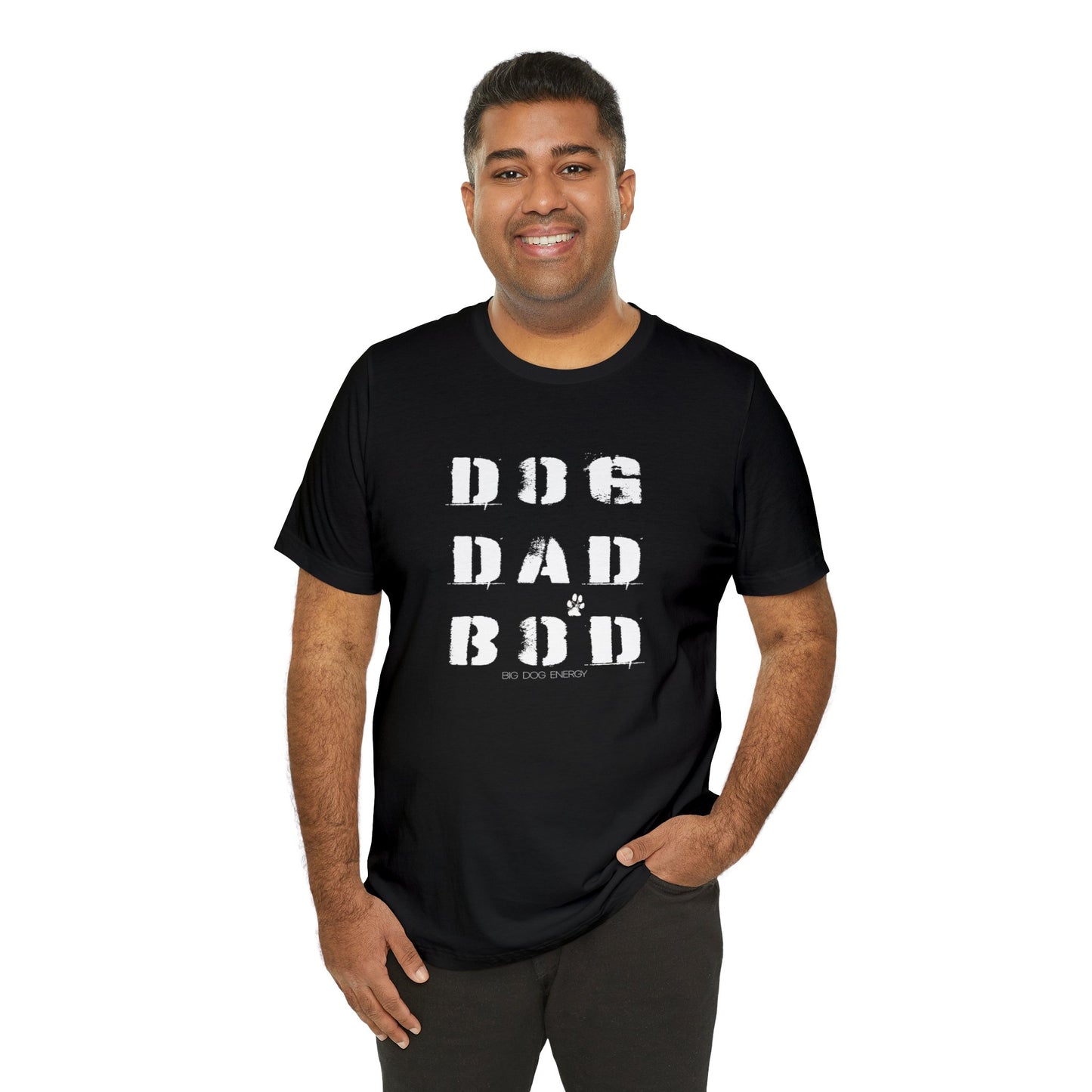 Dog Dad Bod + Paw | Unisex Jersey Short Sleeve Tee