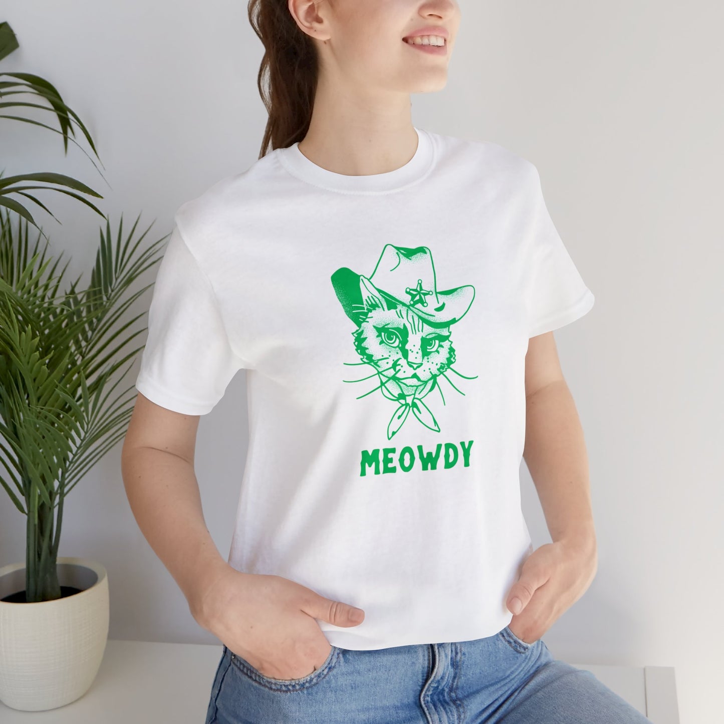 Meowdy! | Unisex Jersey Short Sleeve Tee