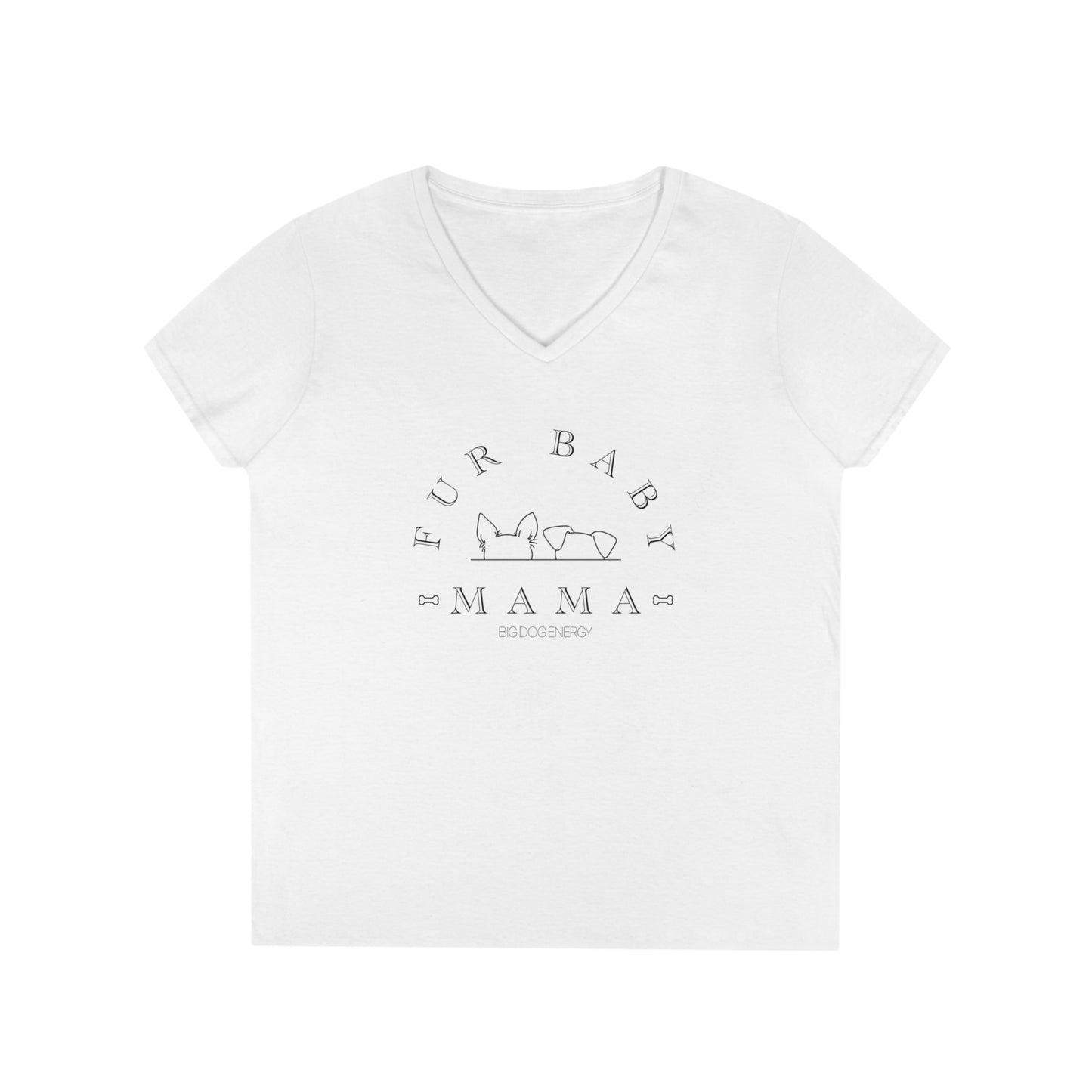 Fur Baby Mama | Ladies' V-Neck T-Shirt
