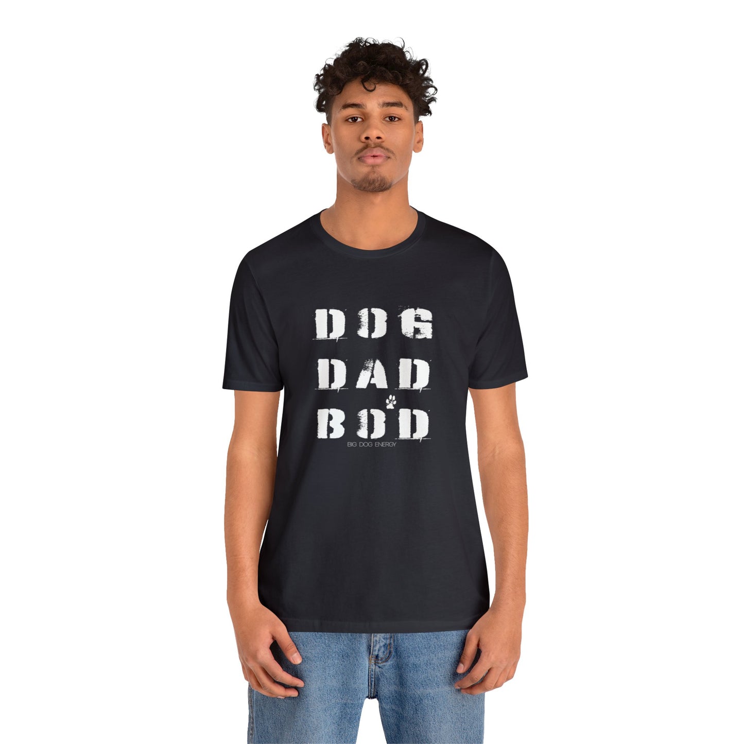Dog Dad Bod + Paw | Unisex Jersey Short Sleeve Tee