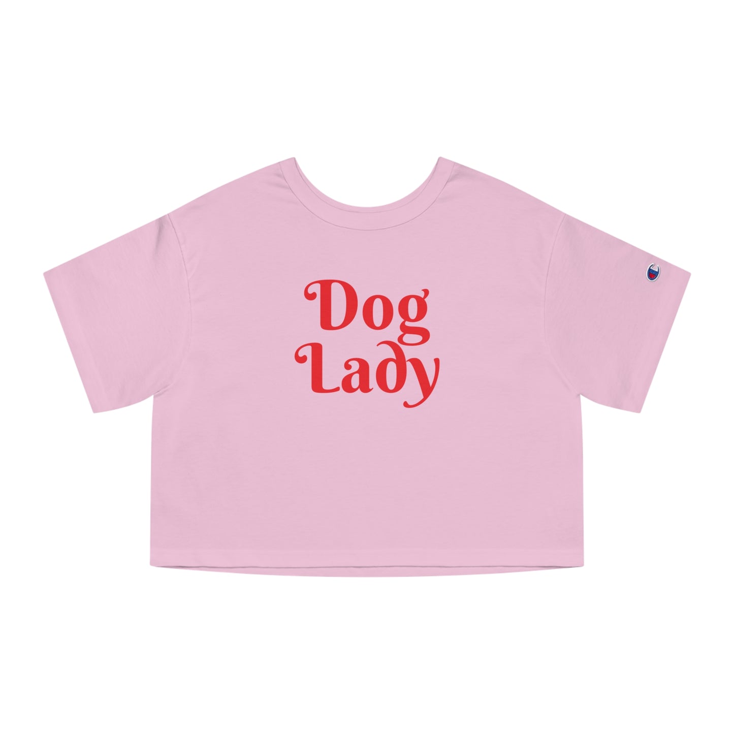 Cropped Dog Lady | Champion Women's Heritage Cropped T-Shirt