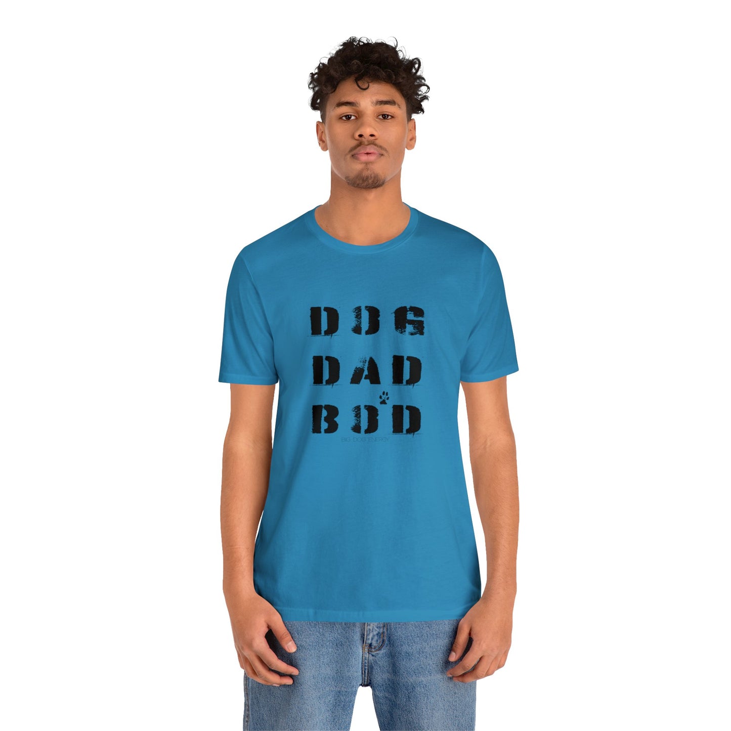 Dog Dad Bod + Paw | Unisex Jersey Short Sleeve Tee