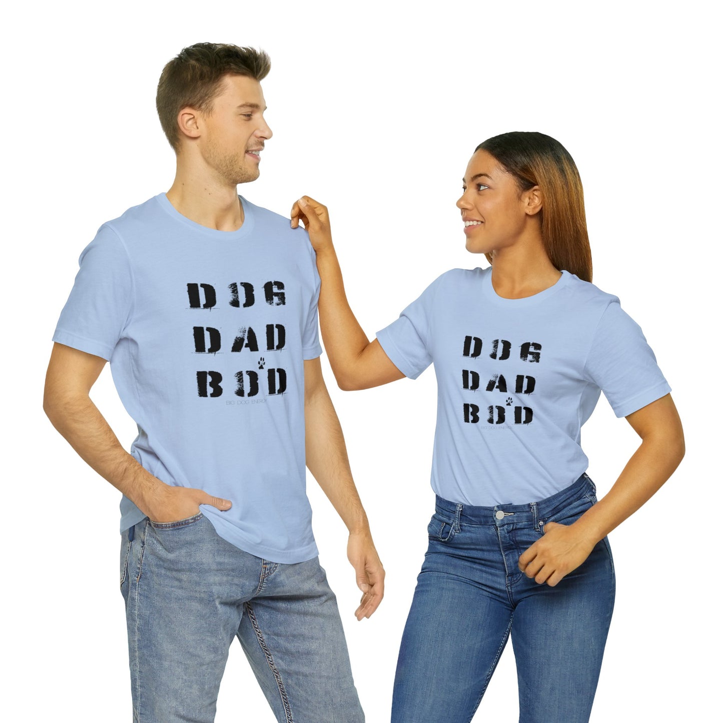 Dog Dad Bod + Paw | Unisex Jersey Short Sleeve Tee