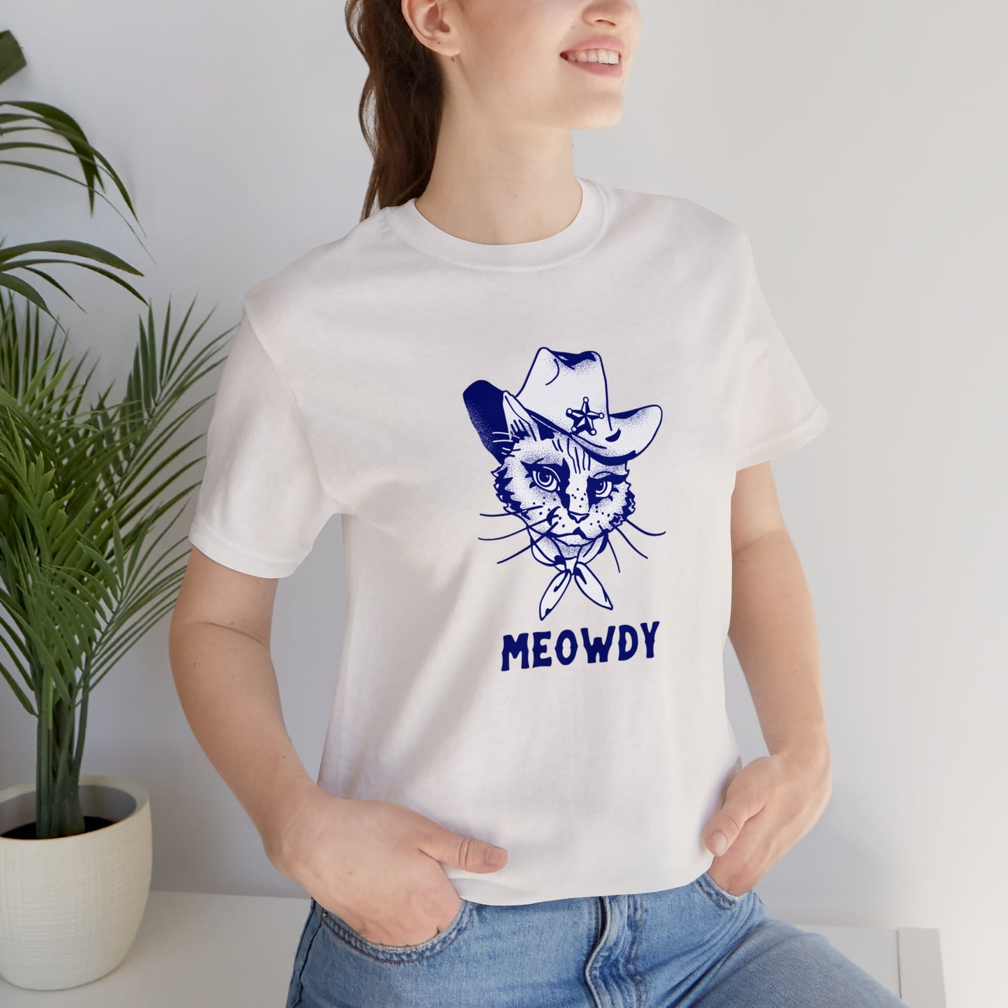 Meowdy! | Unisex Jersey Short Sleeve Tee
