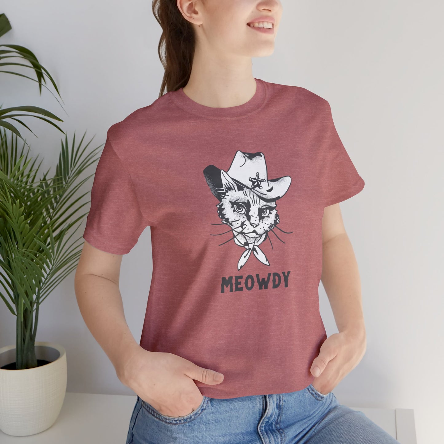 Meowdy! | Unisex Jersey Short Sleeve Tee