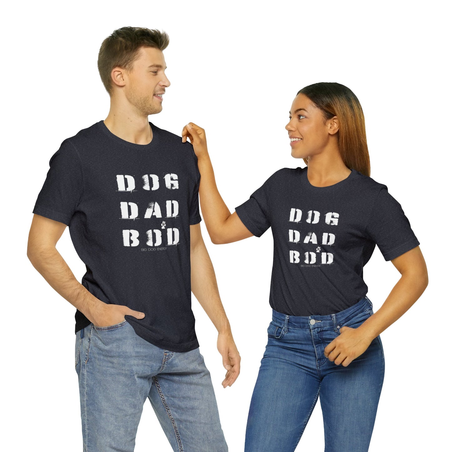 Dog Dad Bod + Paw | Unisex Jersey Short Sleeve Tee