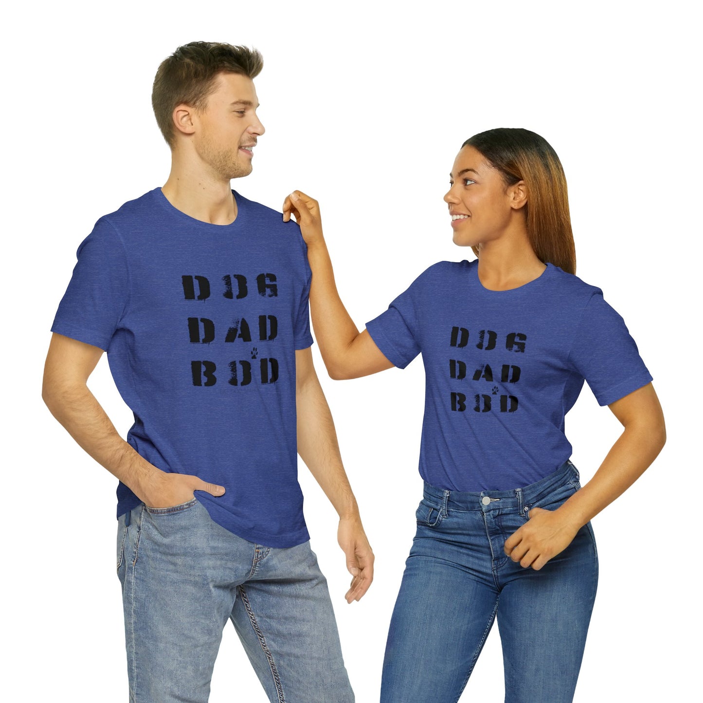 Dog Dad Bod + Paw | Unisex Jersey Short Sleeve Tee