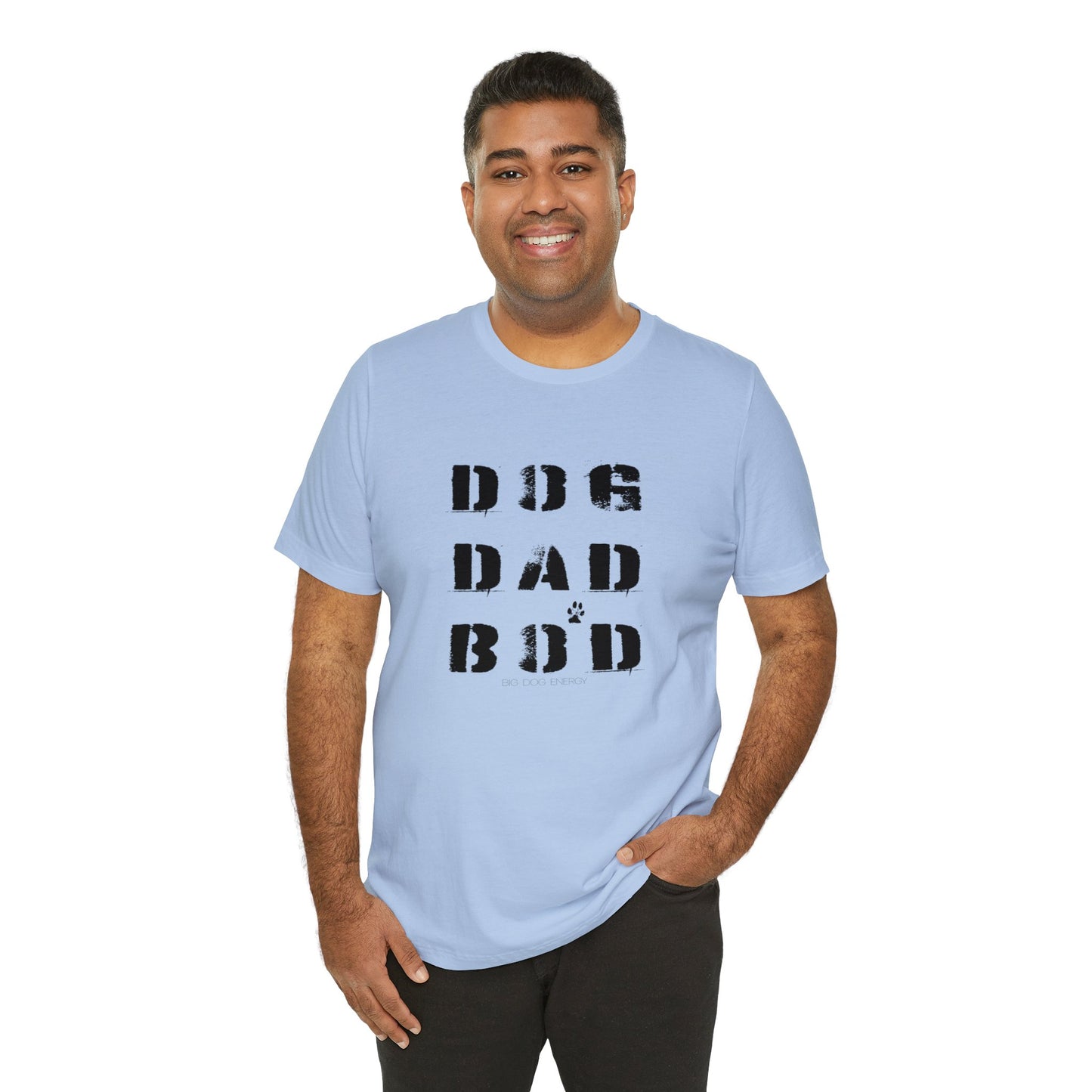 Dog Dad Bod + Paw | Unisex Jersey Short Sleeve Tee