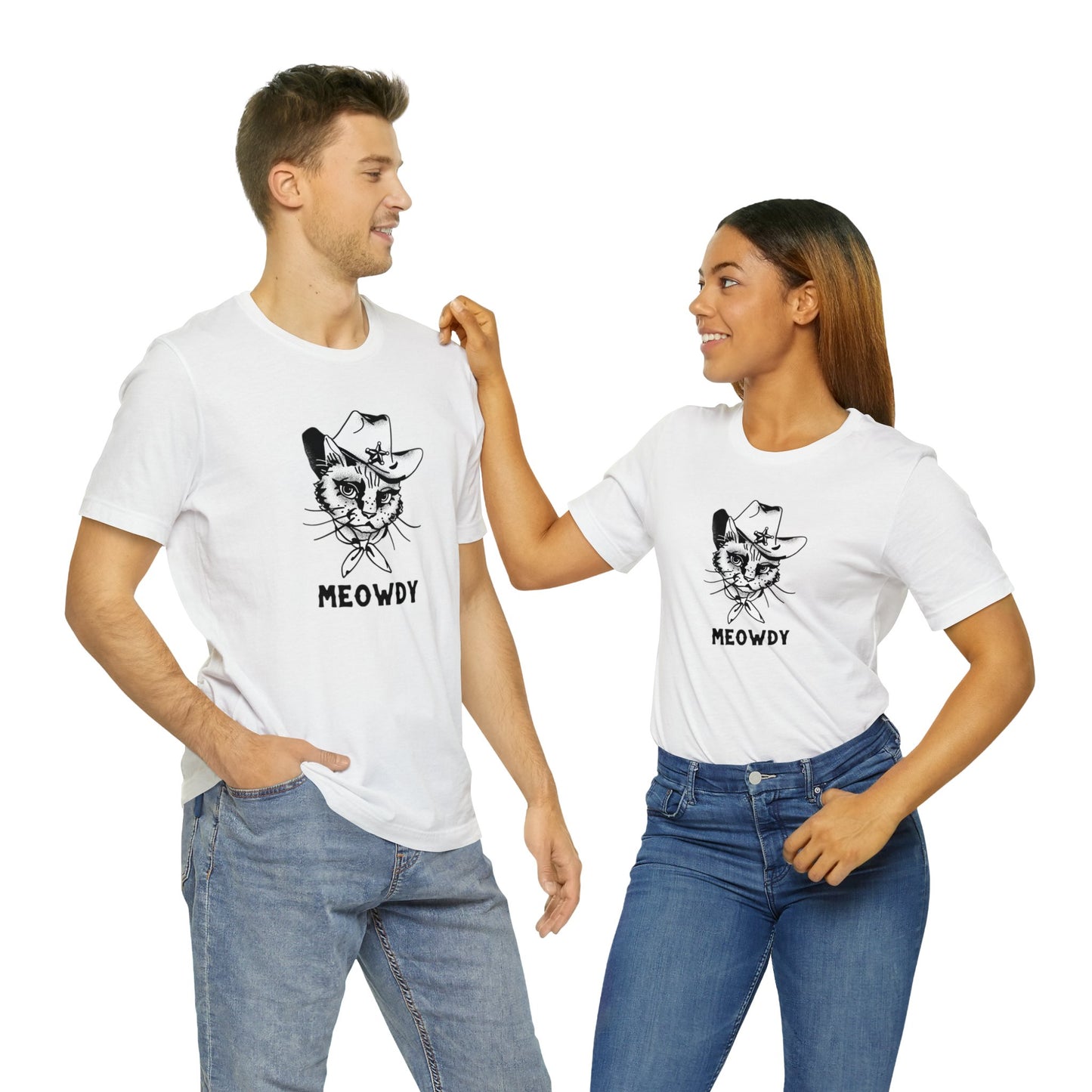 Meowdy! | Unisex Jersey Short Sleeve Tee