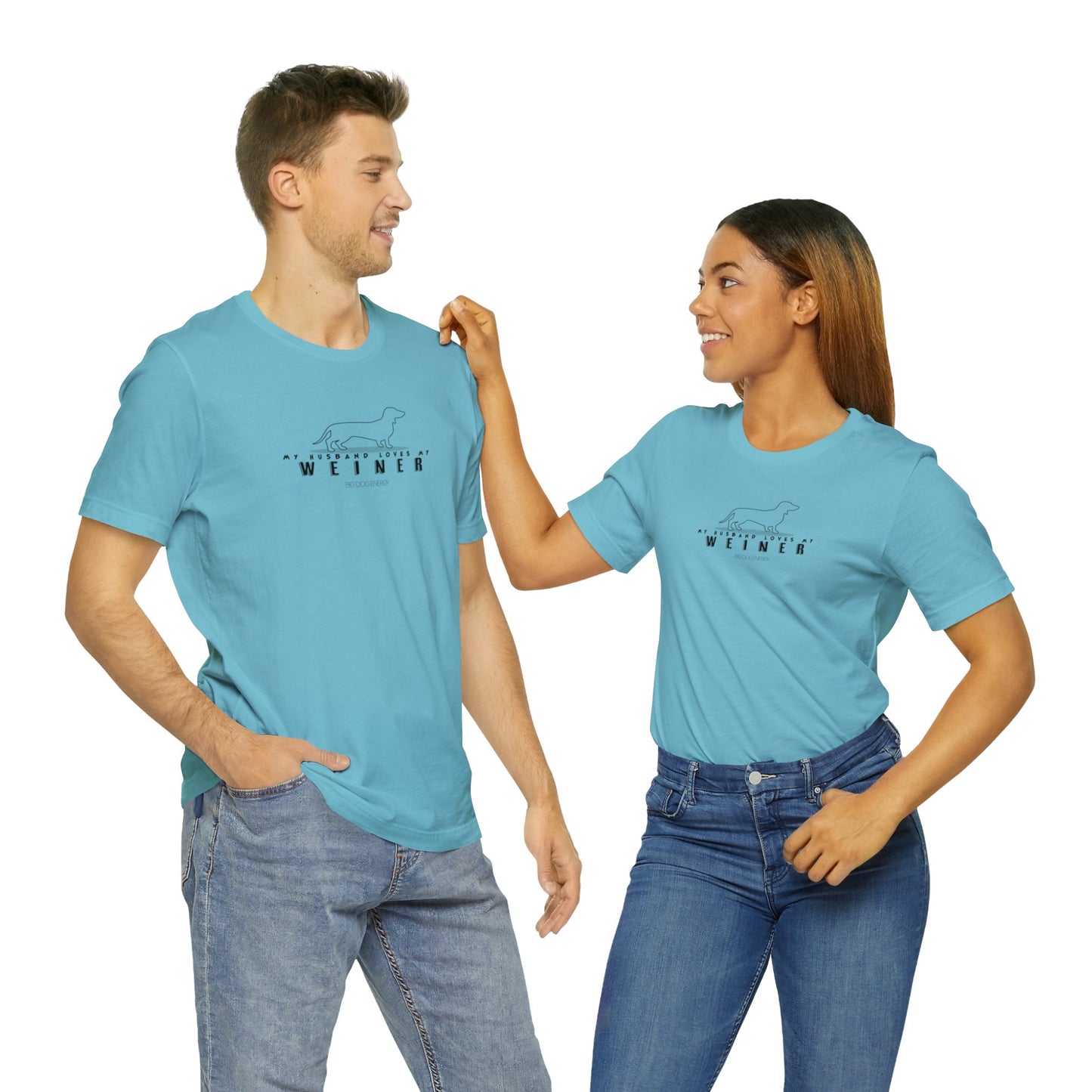 My Husband Loves My Weiner (dog) | Unisex Jersey Short Sleeve Tee