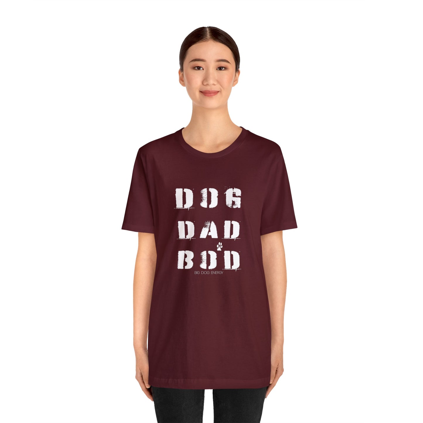 Dog Dad Bod + Paw | Unisex Jersey Short Sleeve Tee