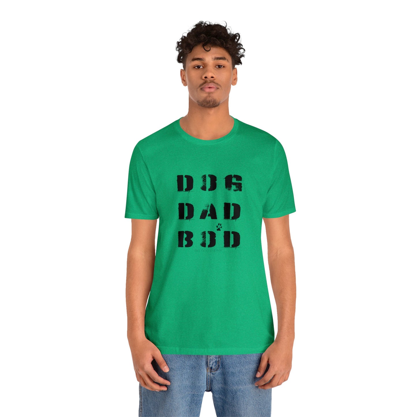 Dog Dad Bod + Paw | Unisex Jersey Short Sleeve Tee
