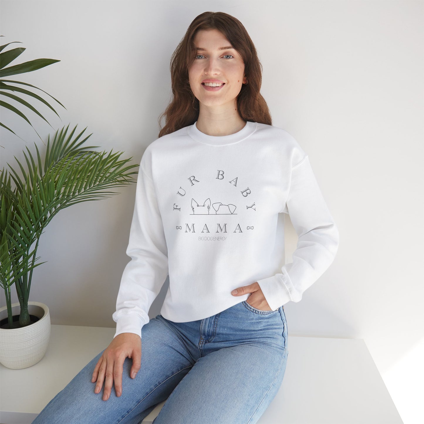 Fur Baby Mama | Unisex Heavy Blend™ Crewneck Sweatshirt