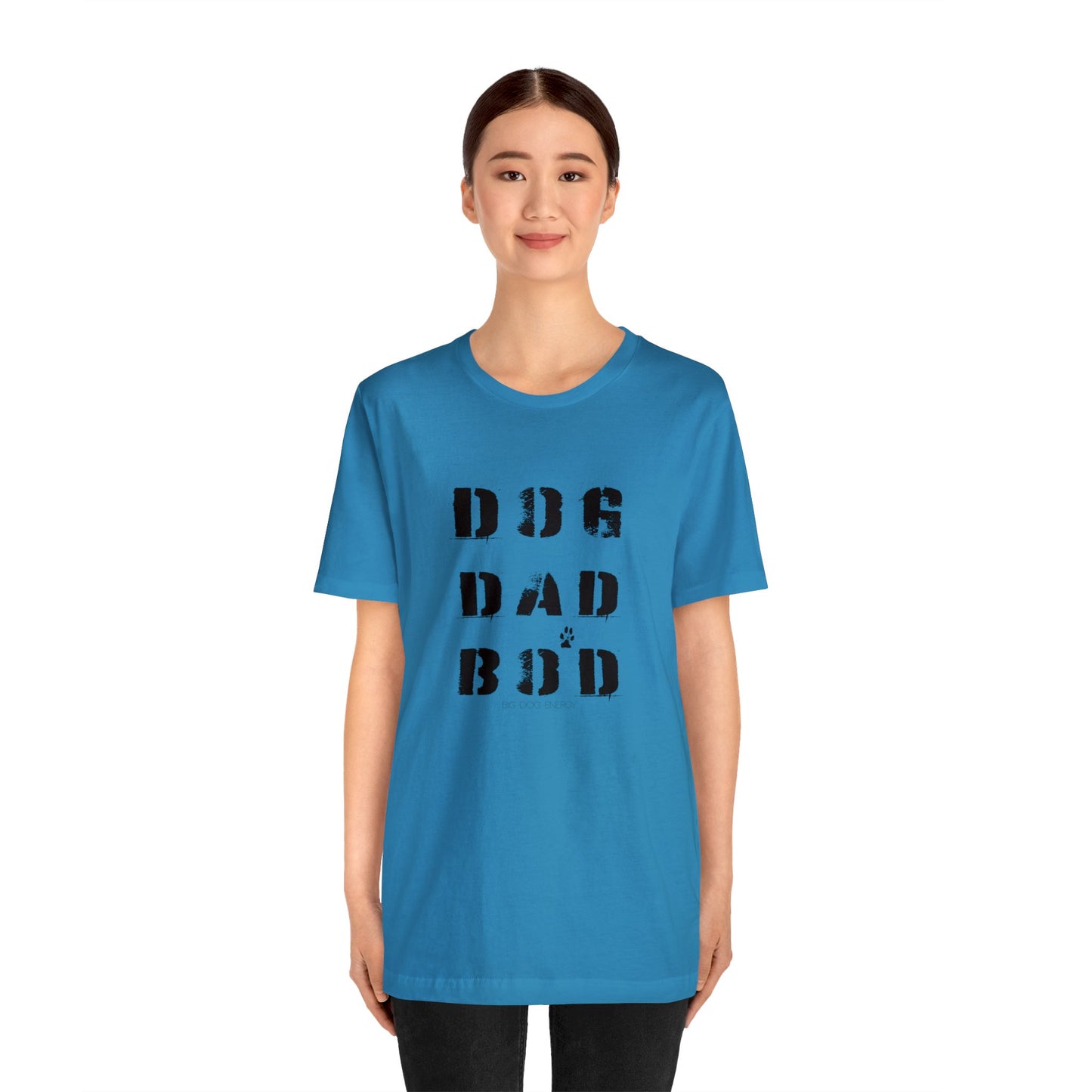 Dog Dad Bod + Paw | Unisex Jersey Short Sleeve Tee