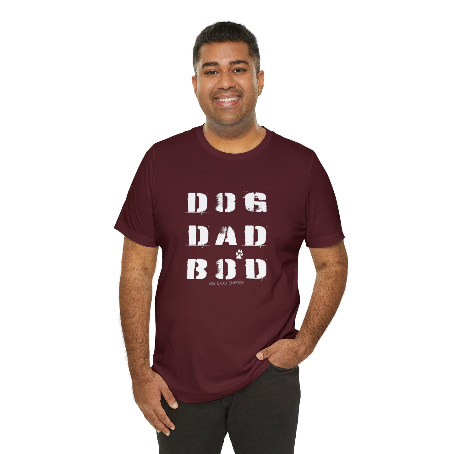 Dog Dad Bod + Paw | Unisex Jersey Short Sleeve Tee