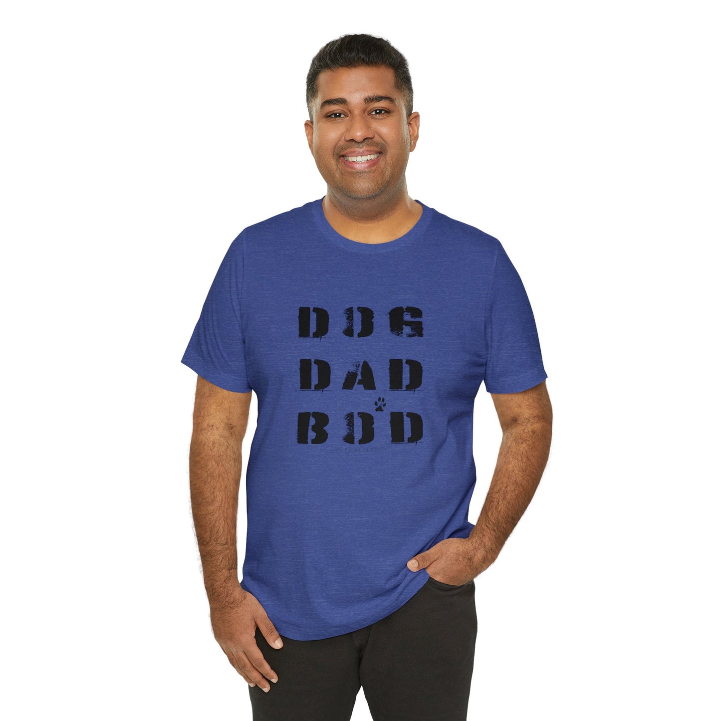 Dog Dad Bod + Paw | Unisex Jersey Short Sleeve Tee