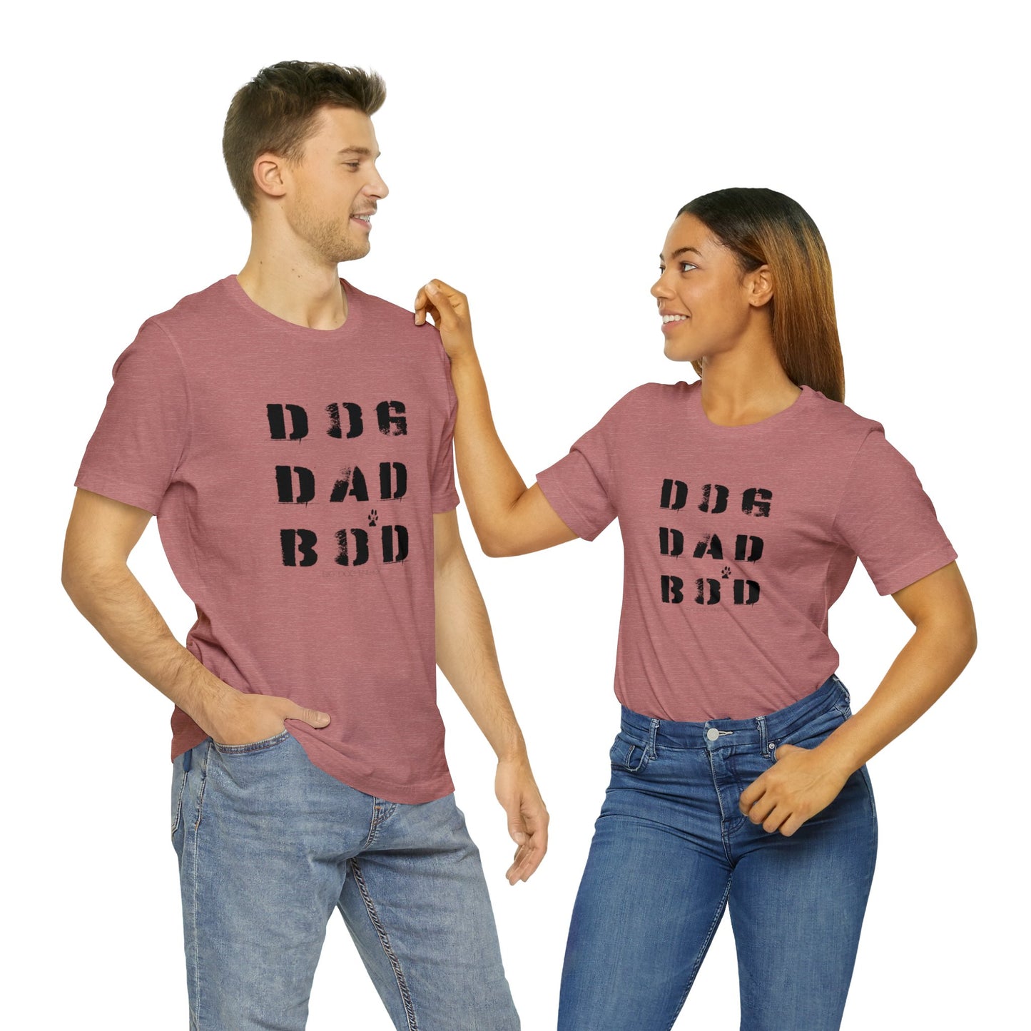Dog Dad Bod + Paw | Unisex Jersey Short Sleeve Tee