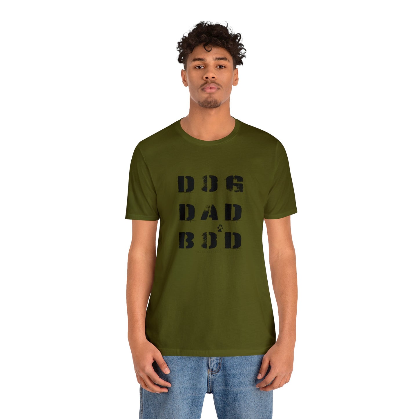 Dog Dad Bod + Paw | Unisex Jersey Short Sleeve Tee
