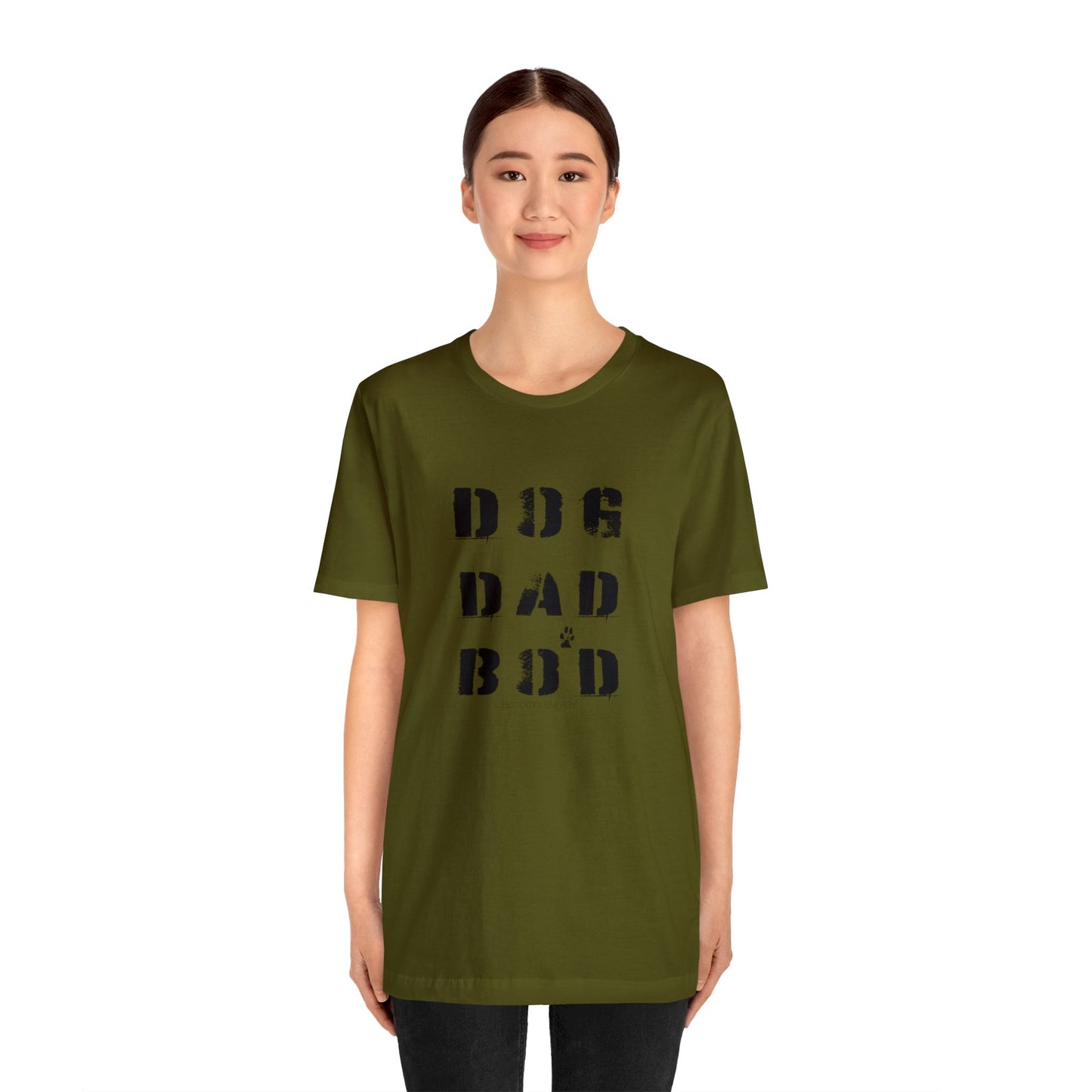 Dog Dad Bod + Paw | Unisex Jersey Short Sleeve Tee