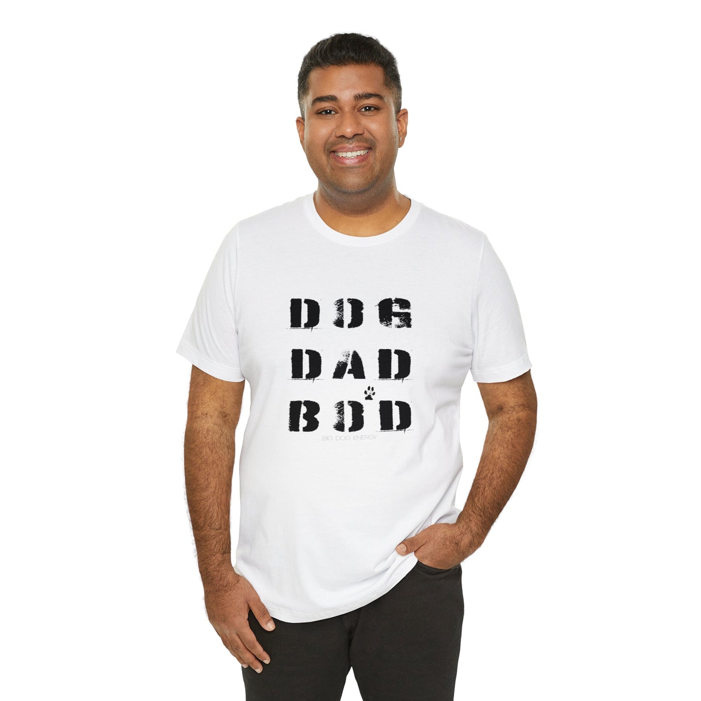 Dog Dad Bod + Paw | Unisex Jersey Short Sleeve Tee