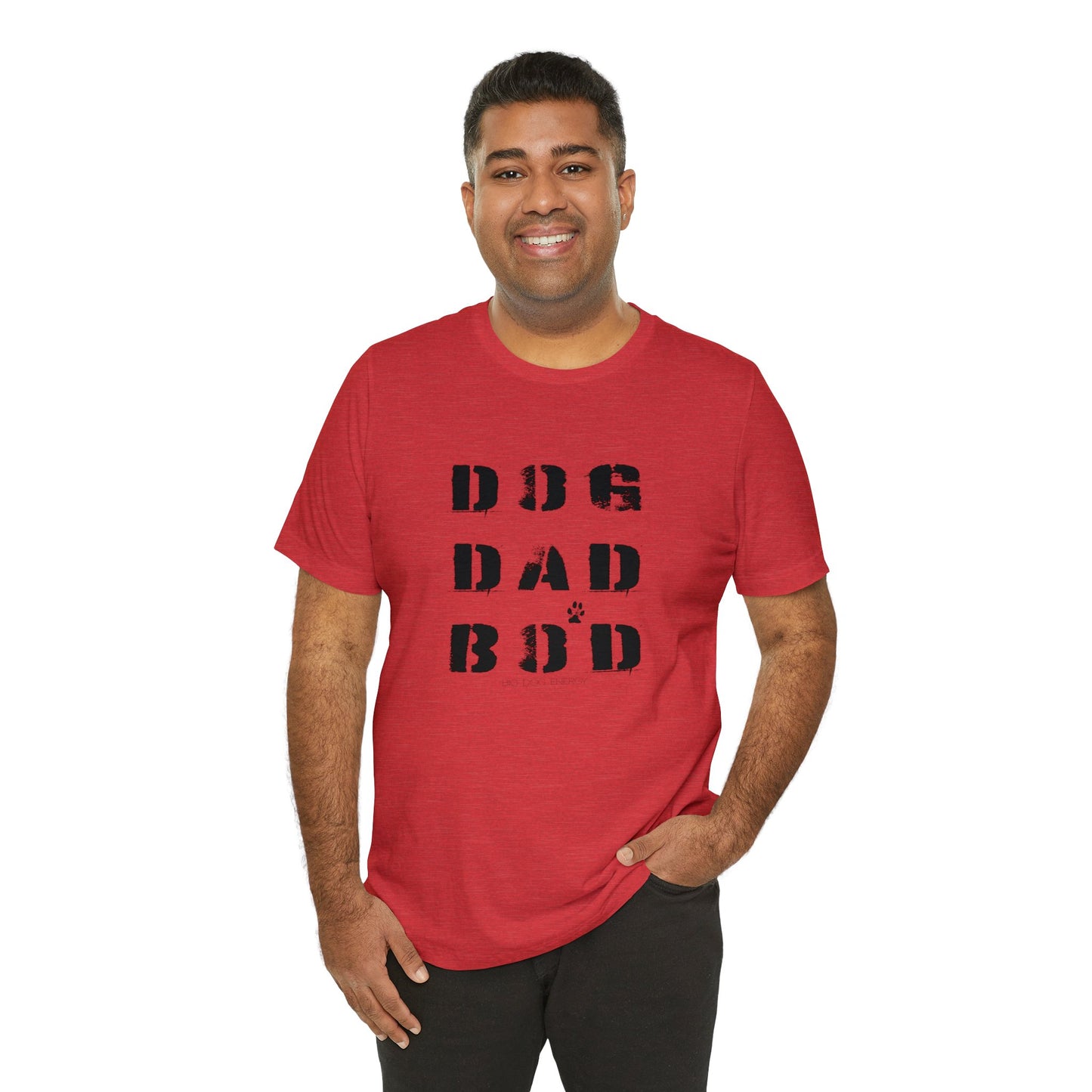 Dog Dad Bod + Paw | Unisex Jersey Short Sleeve Tee