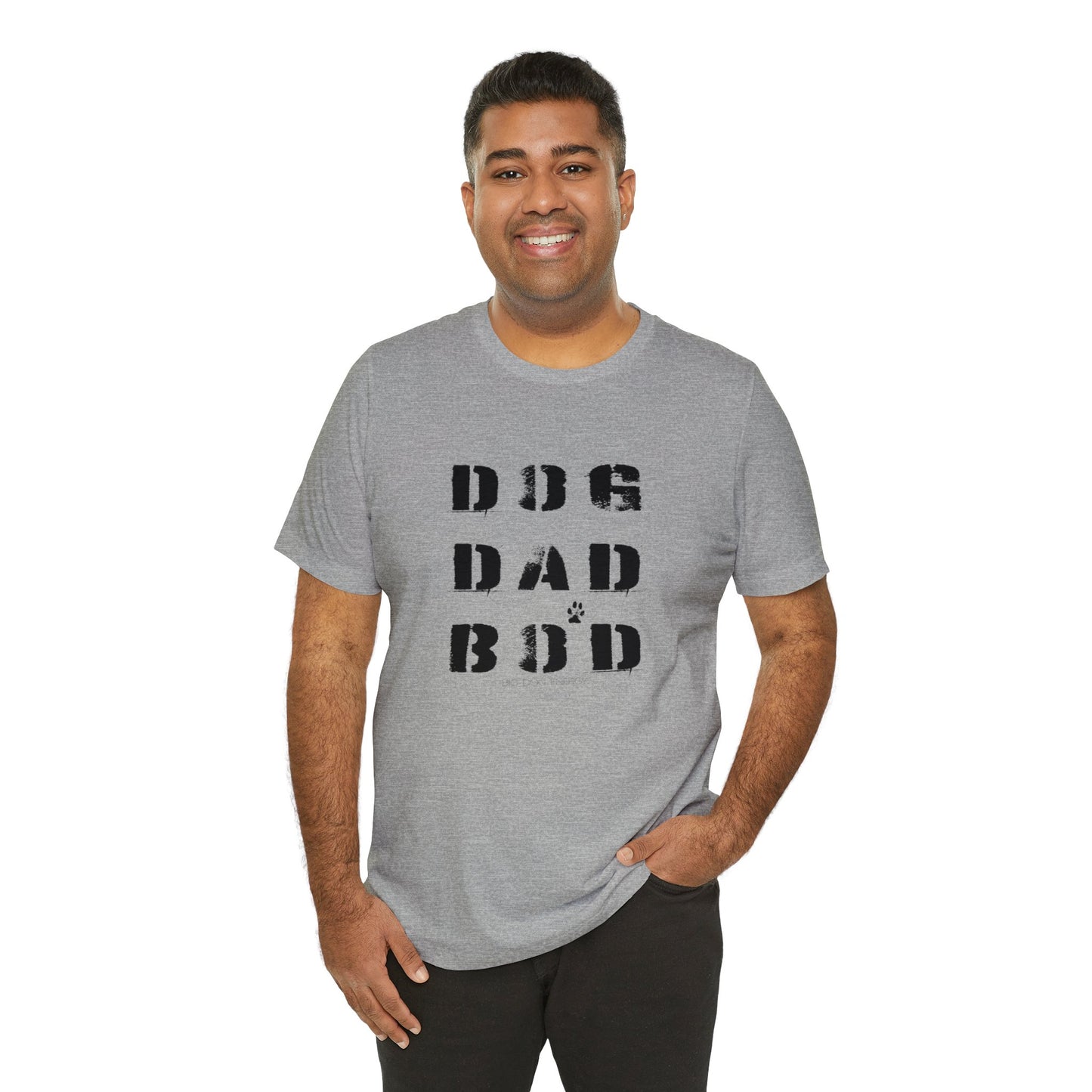 Dog Dad Bod + Paw | Unisex Jersey Short Sleeve Tee