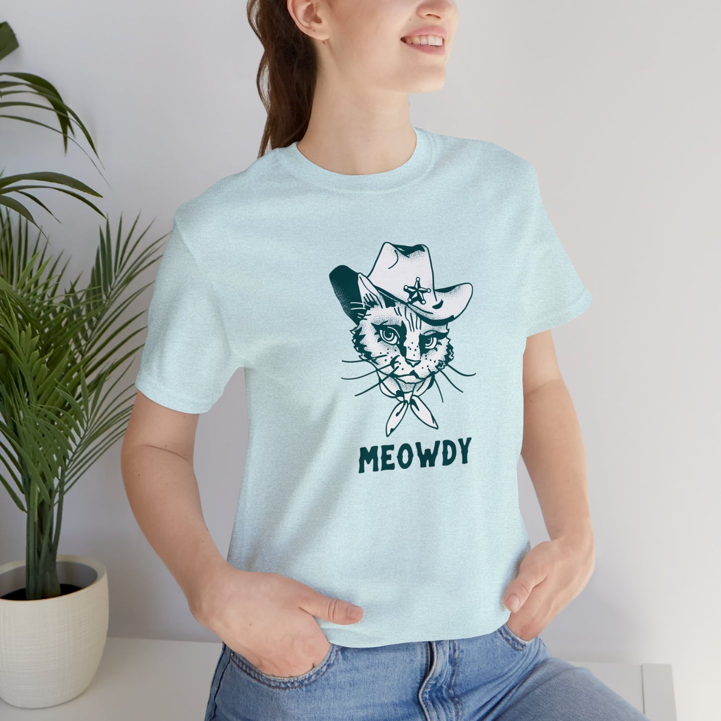 Meowdy! | Unisex Jersey Short Sleeve Tee
