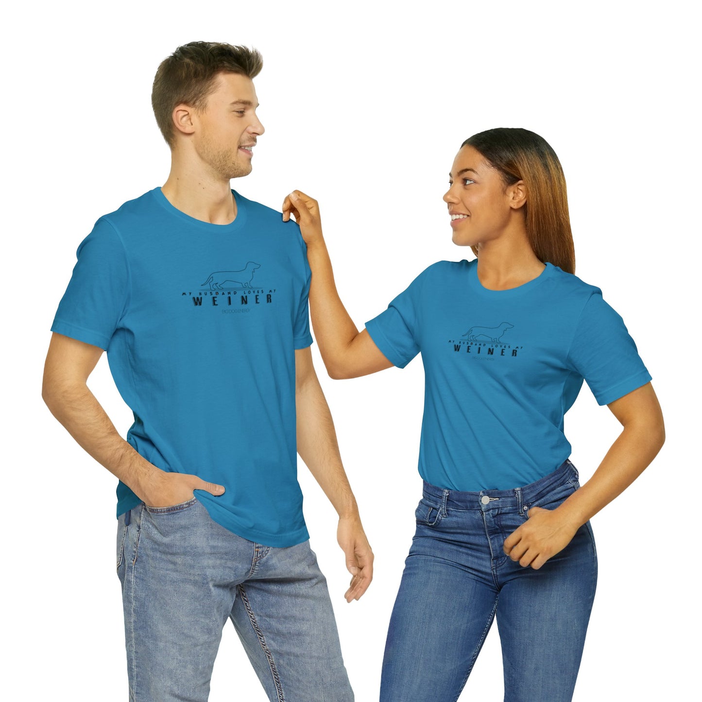 My Husband Loves My Weiner (dog) | Unisex Jersey Short Sleeve Tee