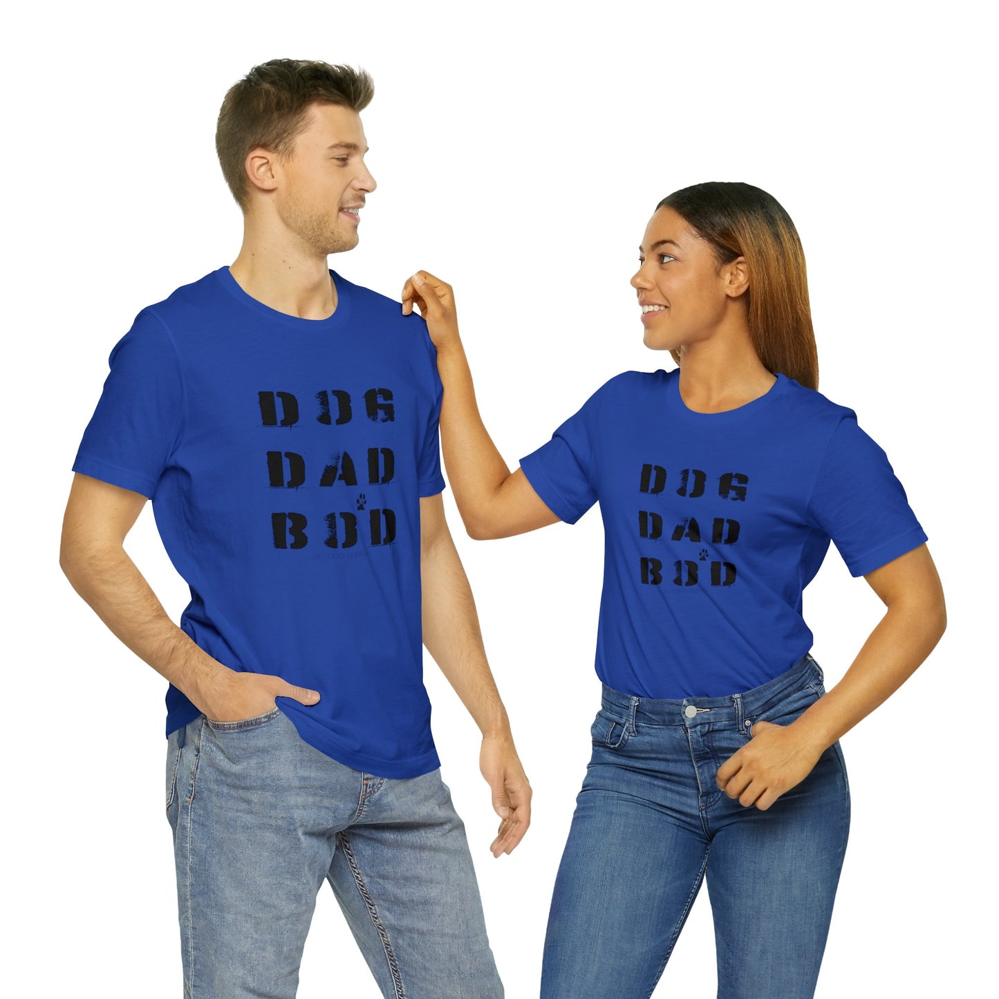 Dog Dad Bod + Paw | Unisex Jersey Short Sleeve Tee