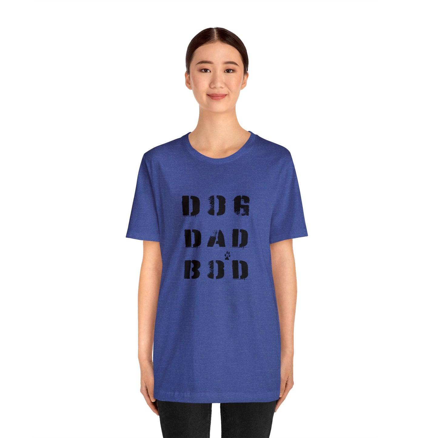 Dog Dad Bod + Paw | Unisex Jersey Short Sleeve Tee