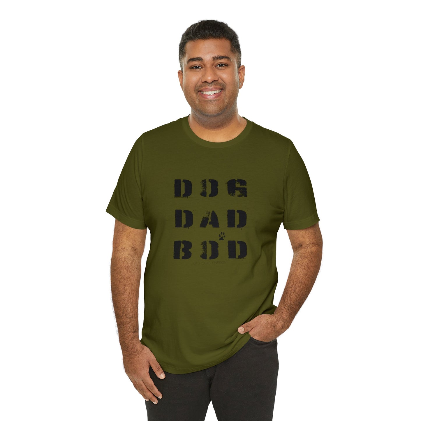 Dog Dad Bod + Paw | Unisex Jersey Short Sleeve Tee