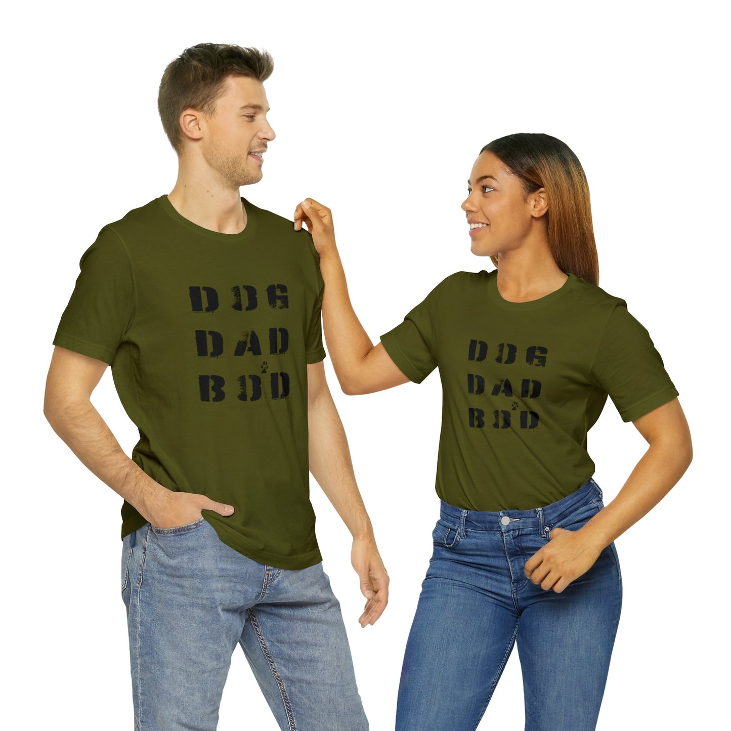 Dog Dad Bod + Paw | Unisex Jersey Short Sleeve Tee