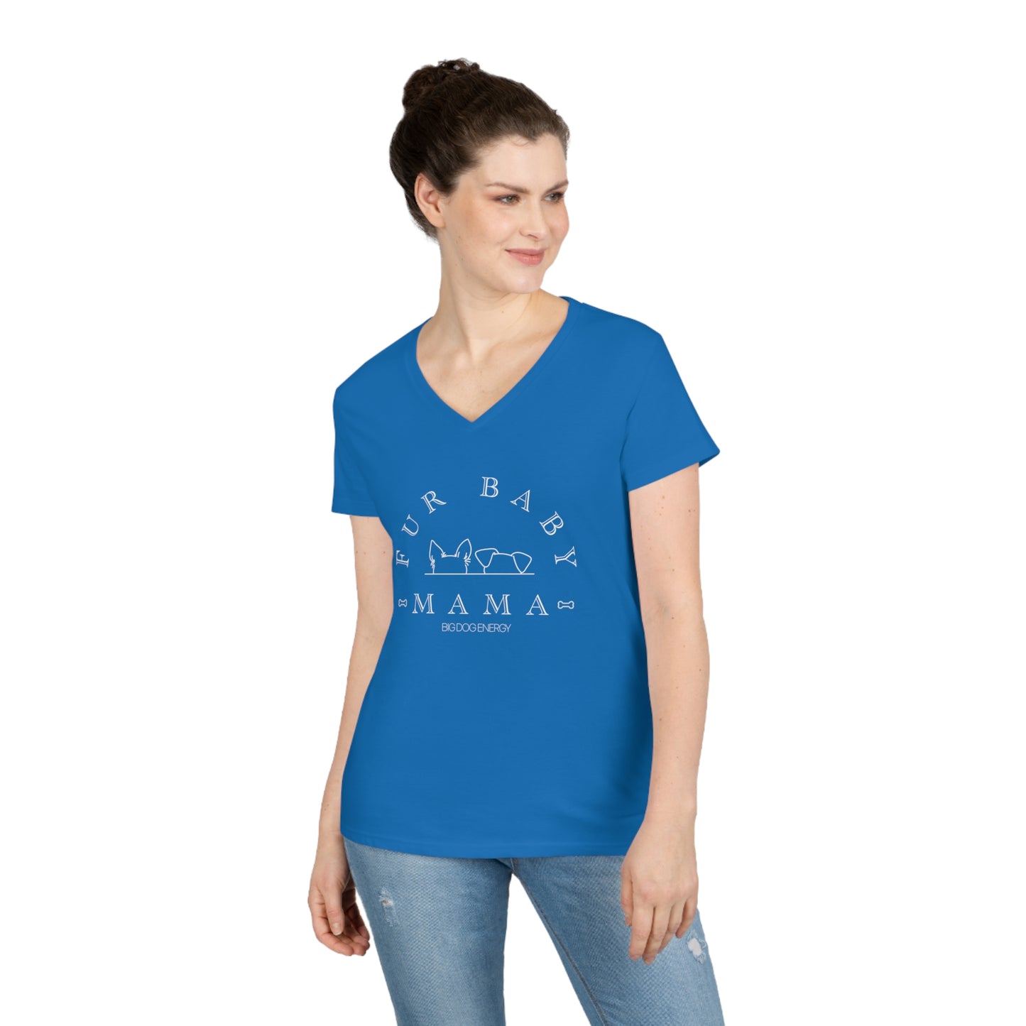 Fur Baby Mama | Ladies' V-Neck T-Shirt