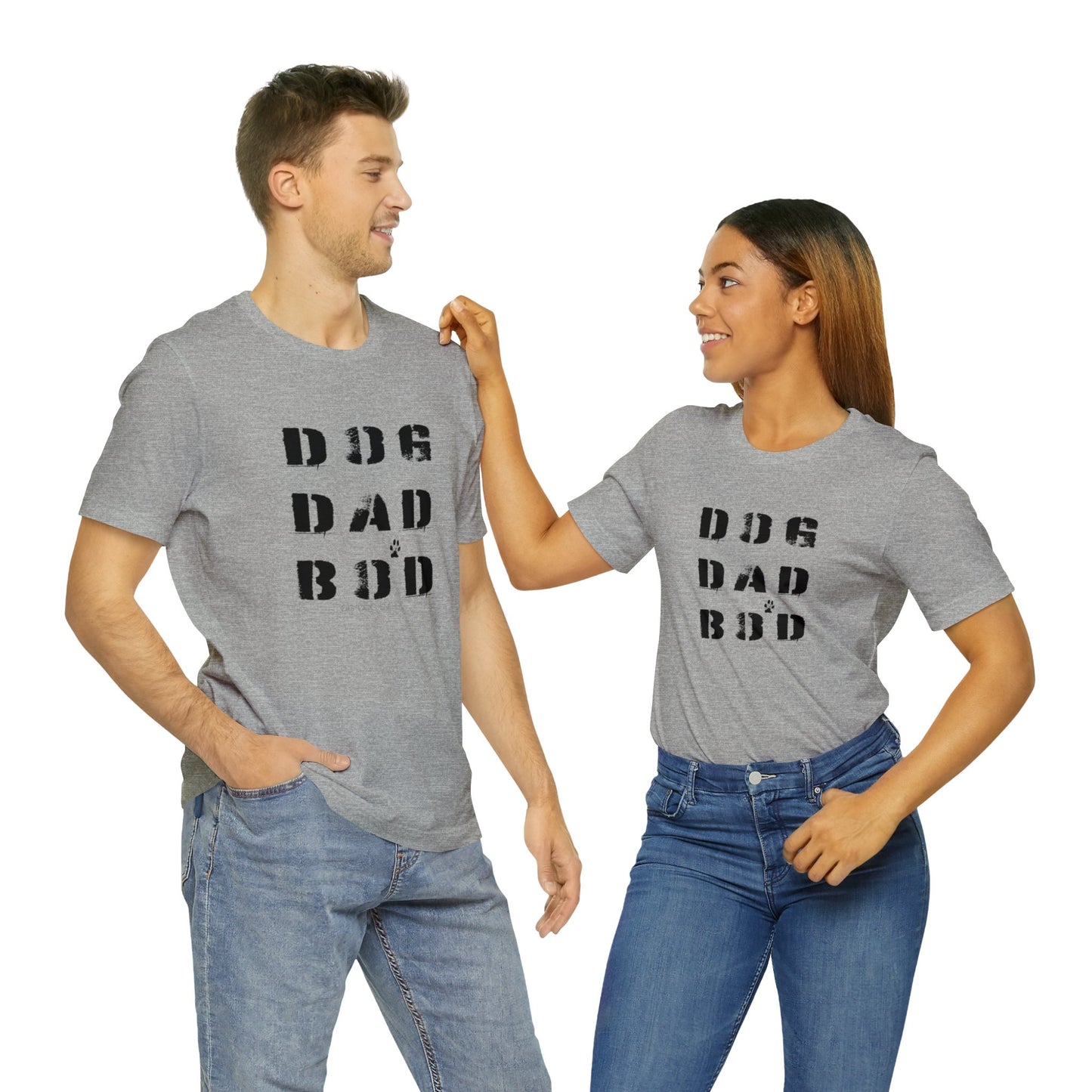 Dog Dad Bod + Paw | Unisex Jersey Short Sleeve Tee